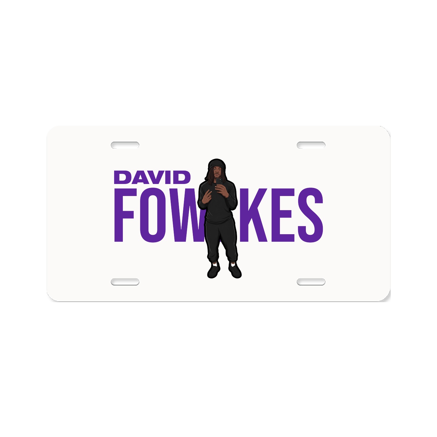 License Plate — Player Name in Classic