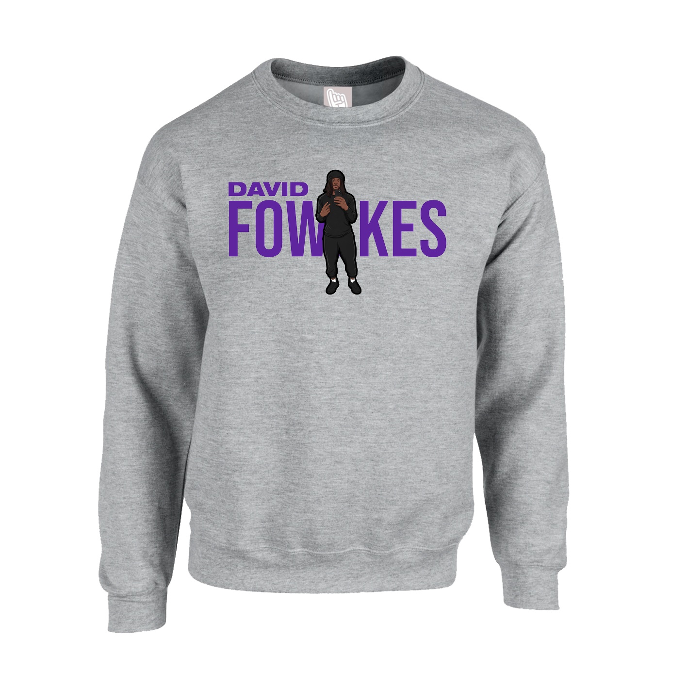 Fleece Crew — Player Name in Grey