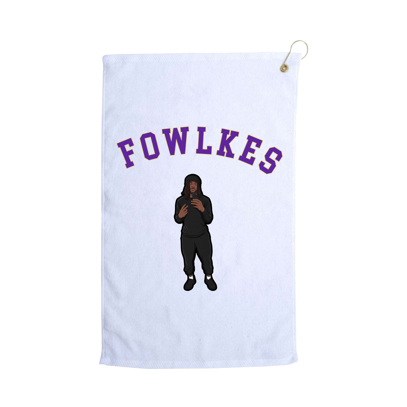 Golf Towel — Shirsey Arch in White