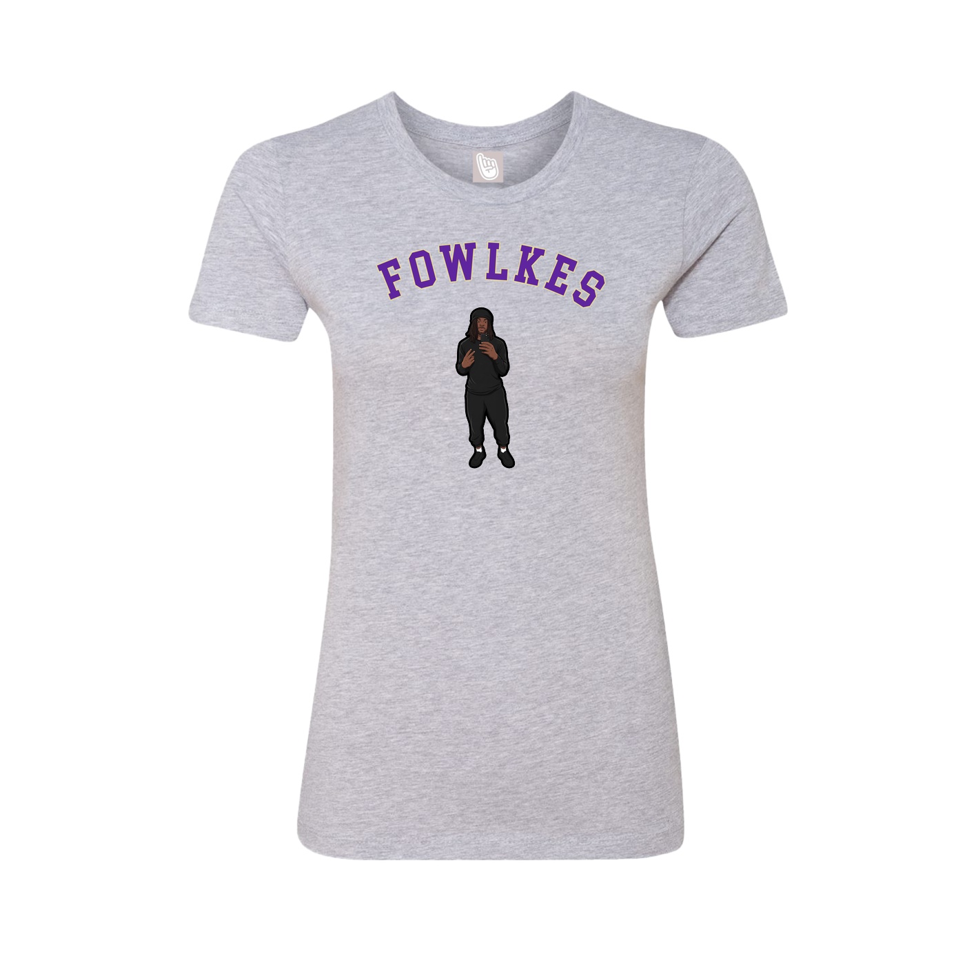 Fitted Women's Tee — Shirsey Arch in Grey