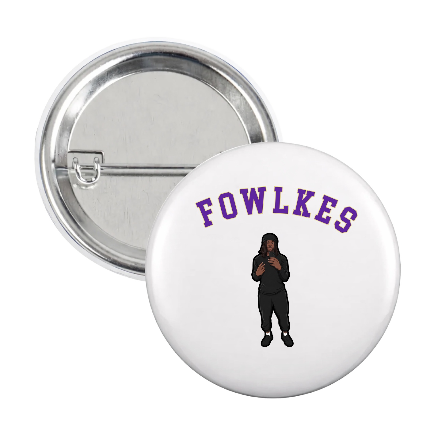 Game Day Button — Shirsey Arch in White