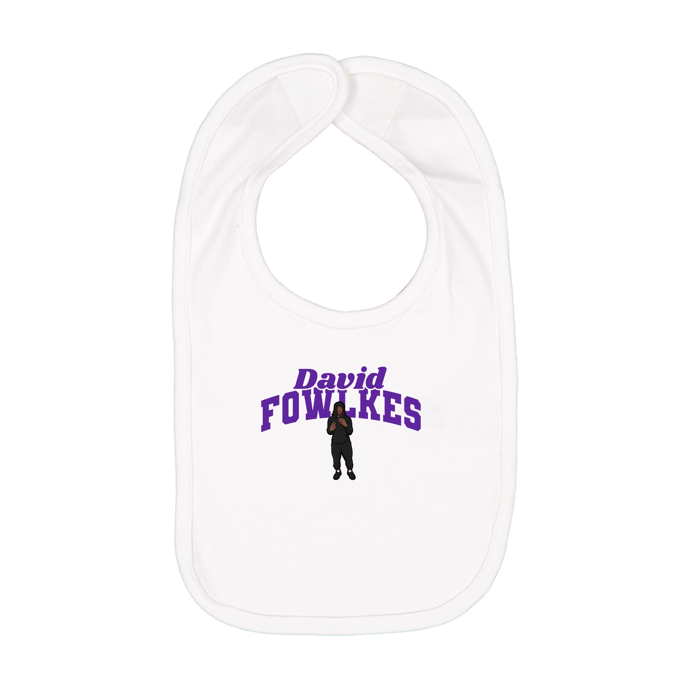 Infant Bib — Signature Arch in White