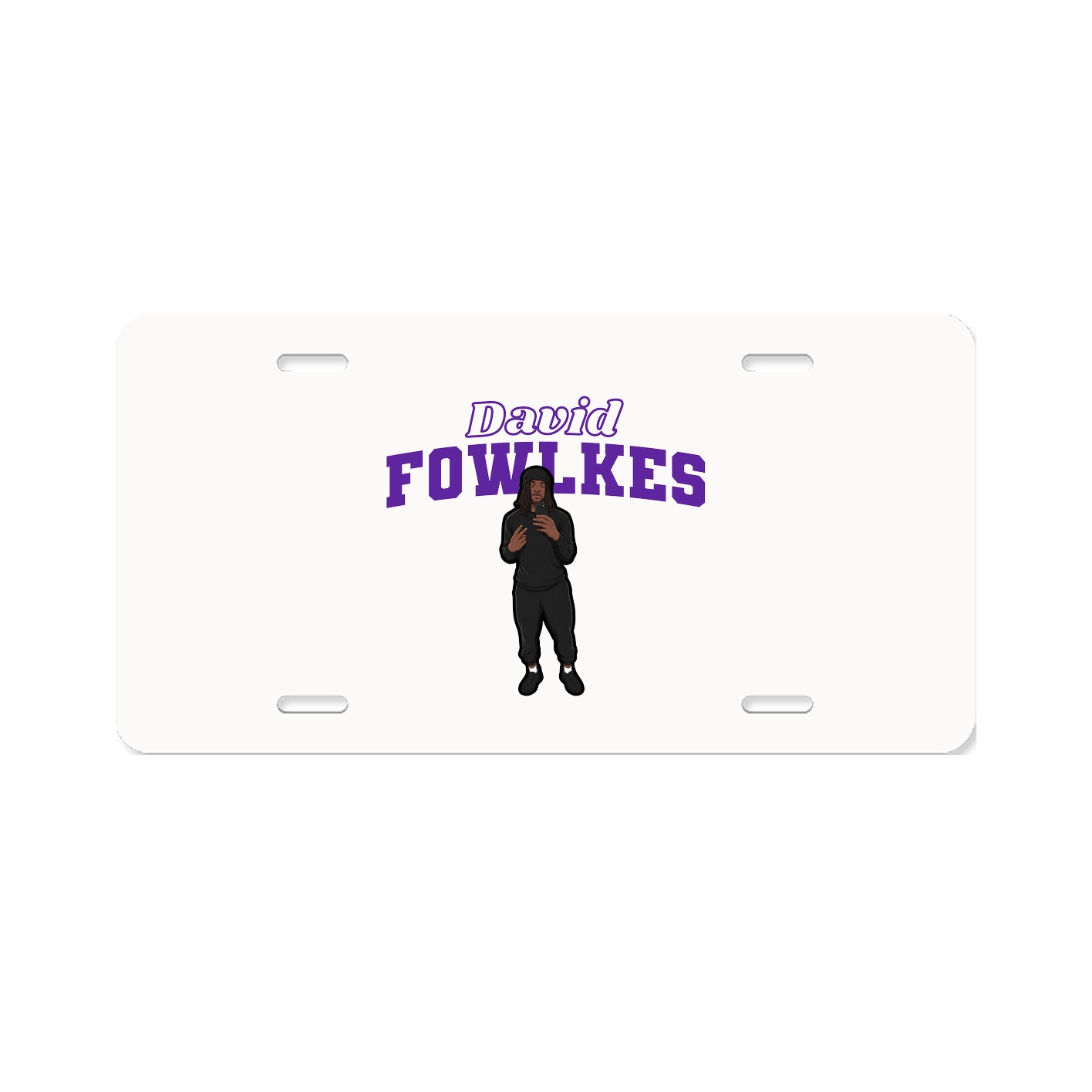 License Plate — Name Arch in Classic