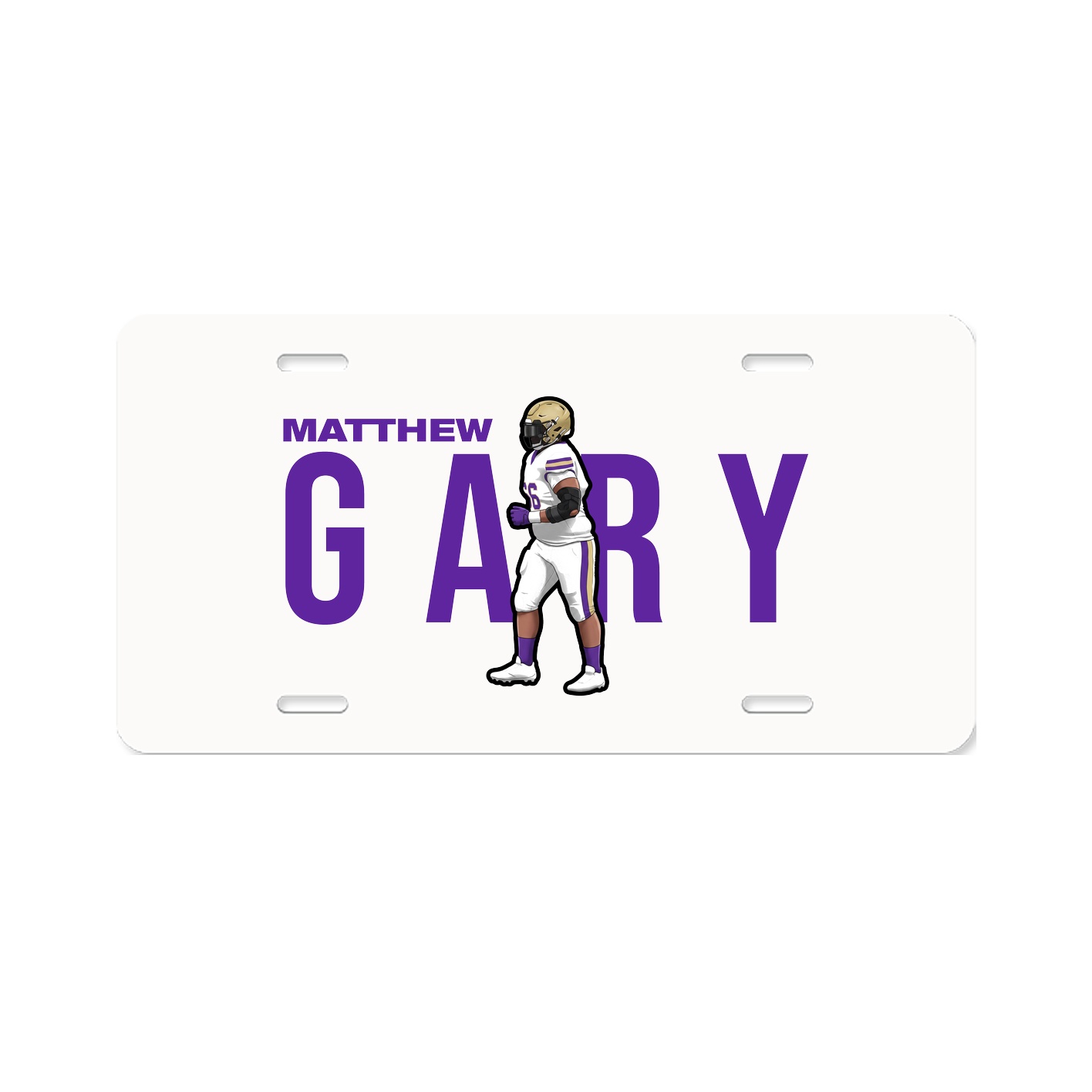 License Plate — Player Name in Classic
