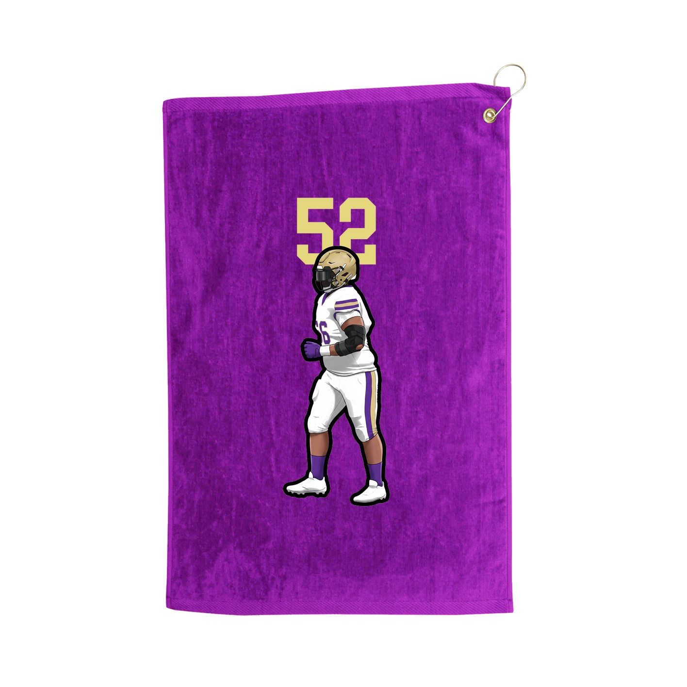 Golf Towel — Number Top in Purple