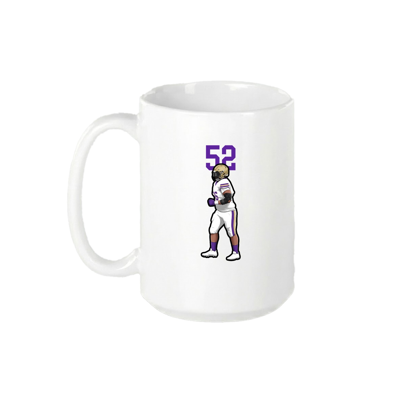 15oz Coffee Mug — Number Top in White