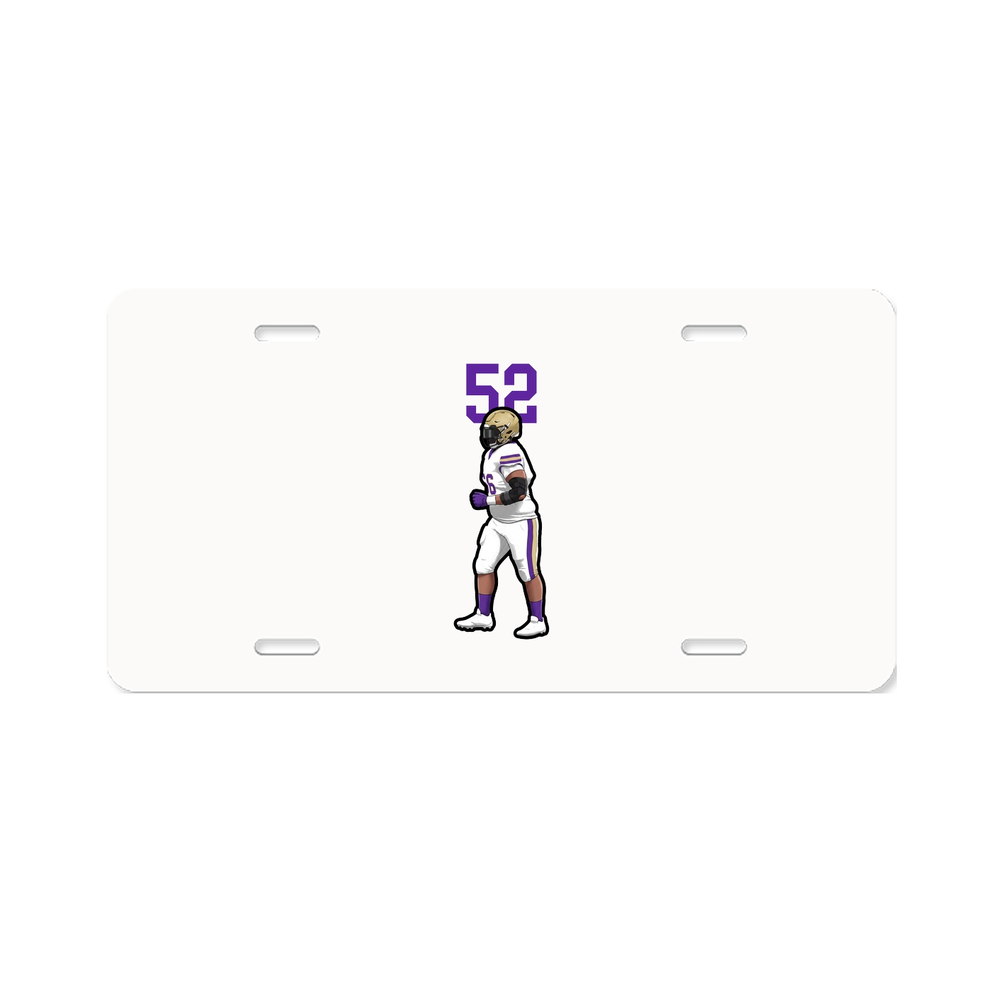 License Plate — Number Top in Classic