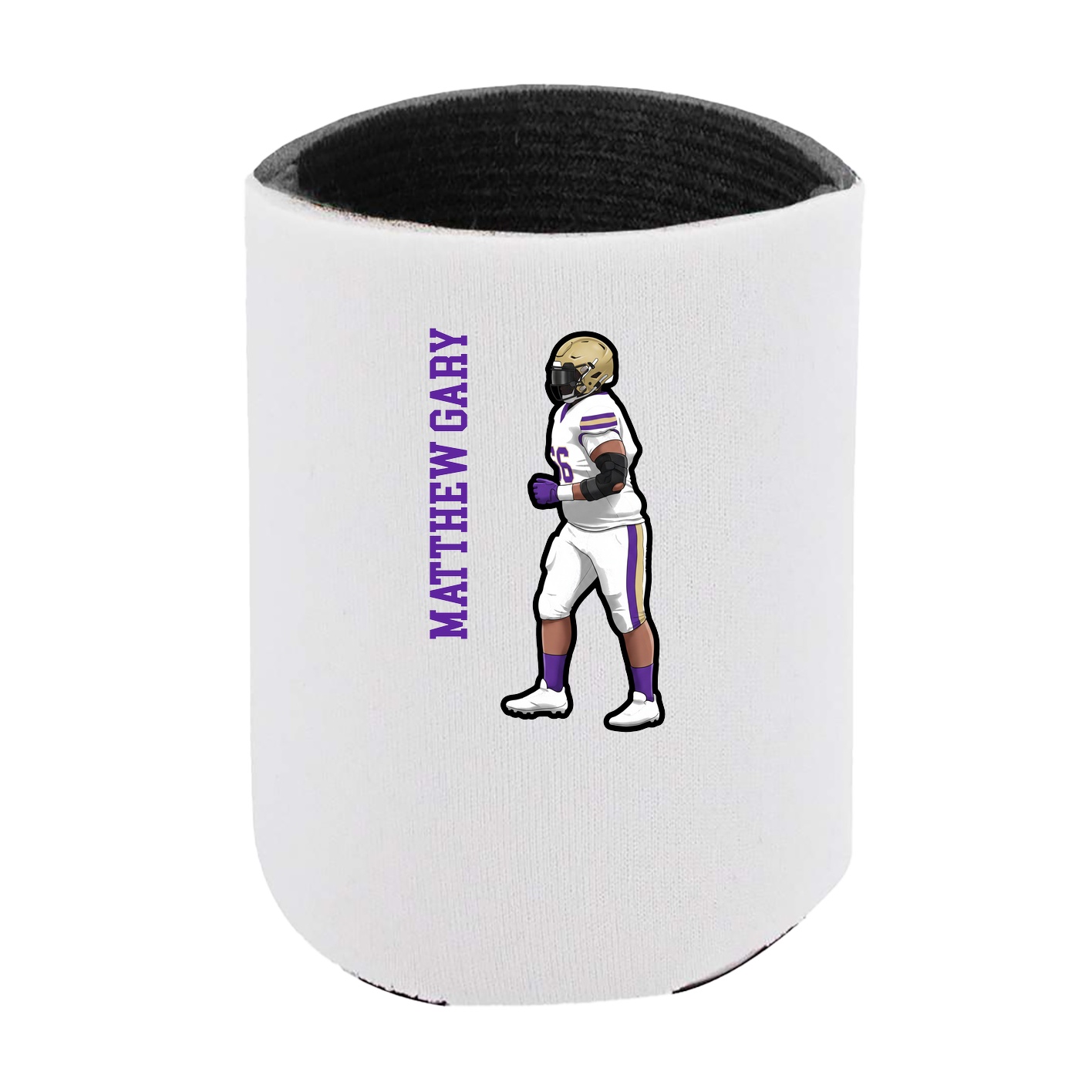Can Holder — Name Vertical in White