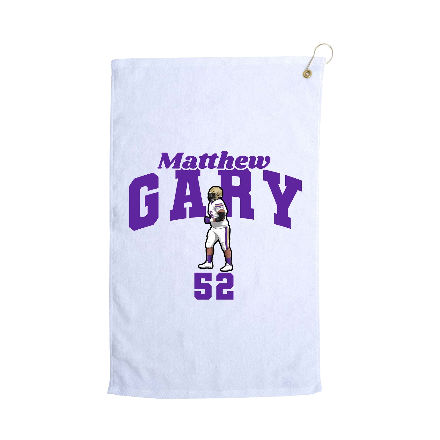 Golf Towel — Signature Arch in White