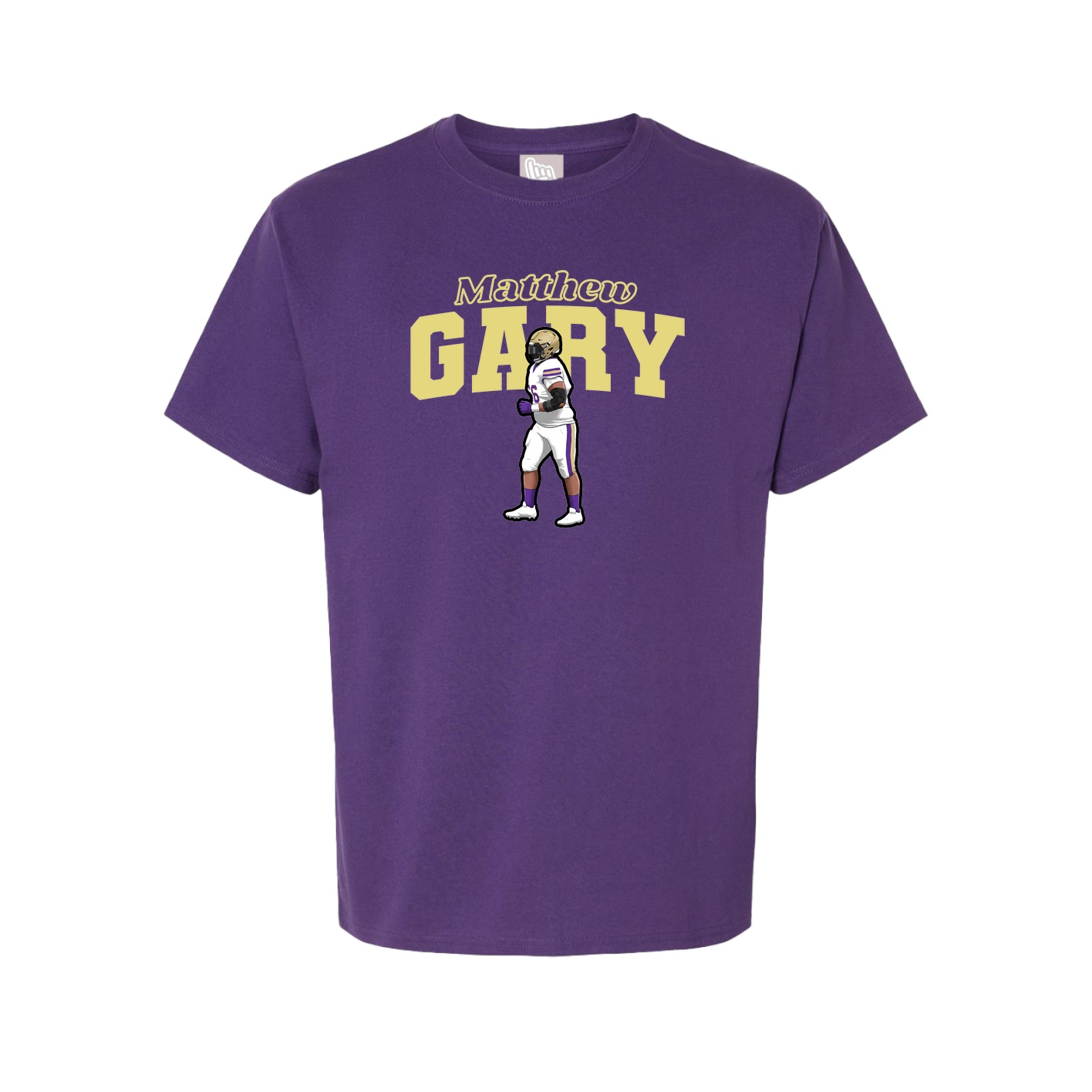 Youth Tee — Name Arch in Purple