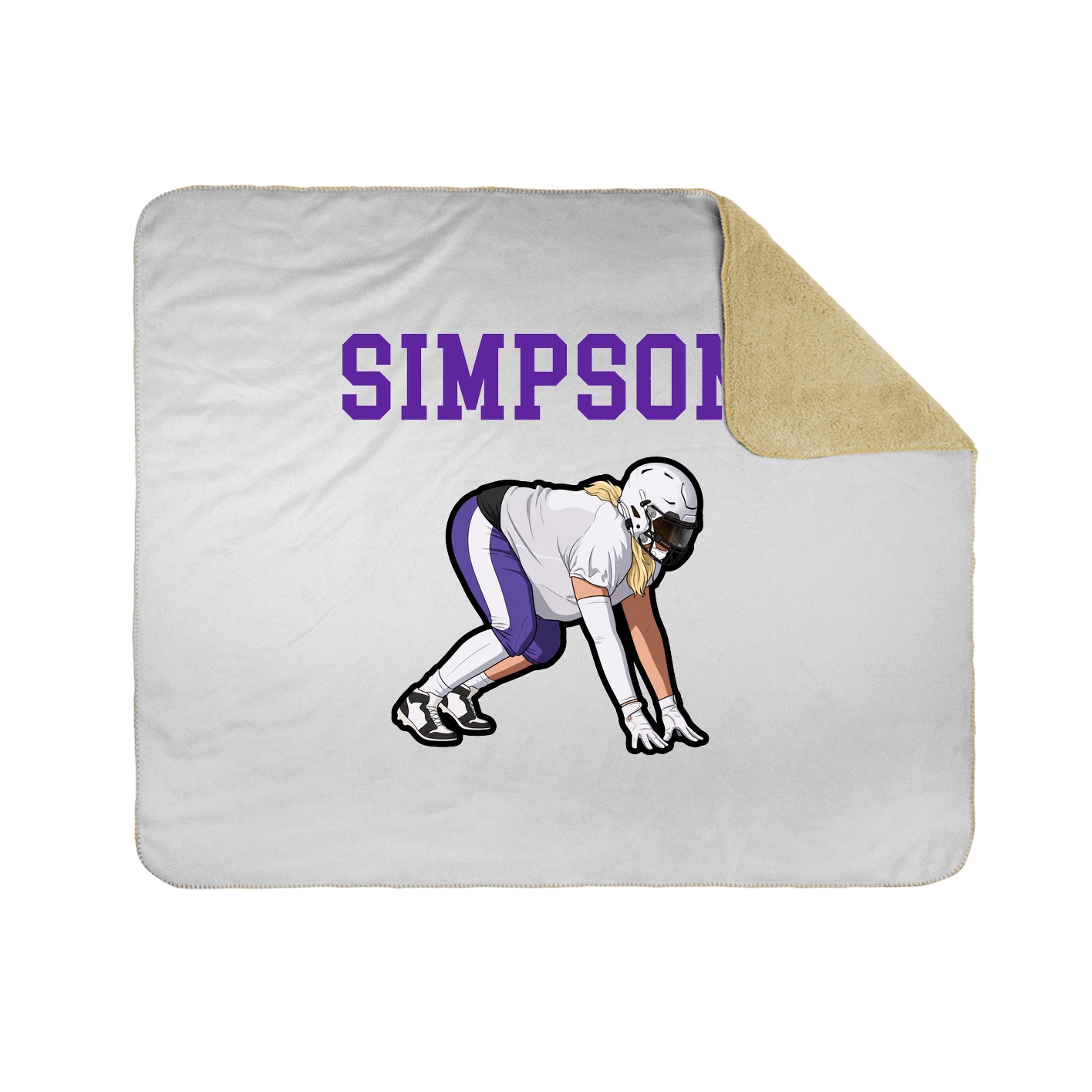 Throw Blanket — Shirsey in White