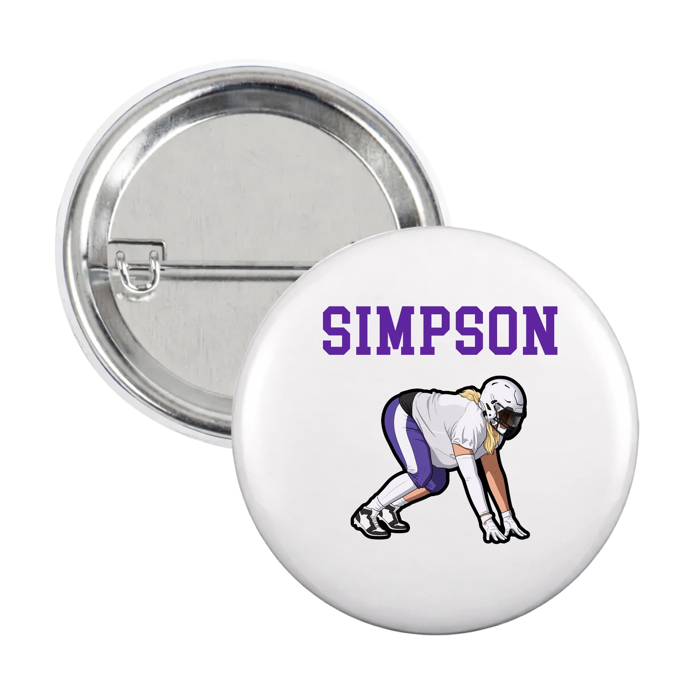 Game Day Button — Shirsey in White