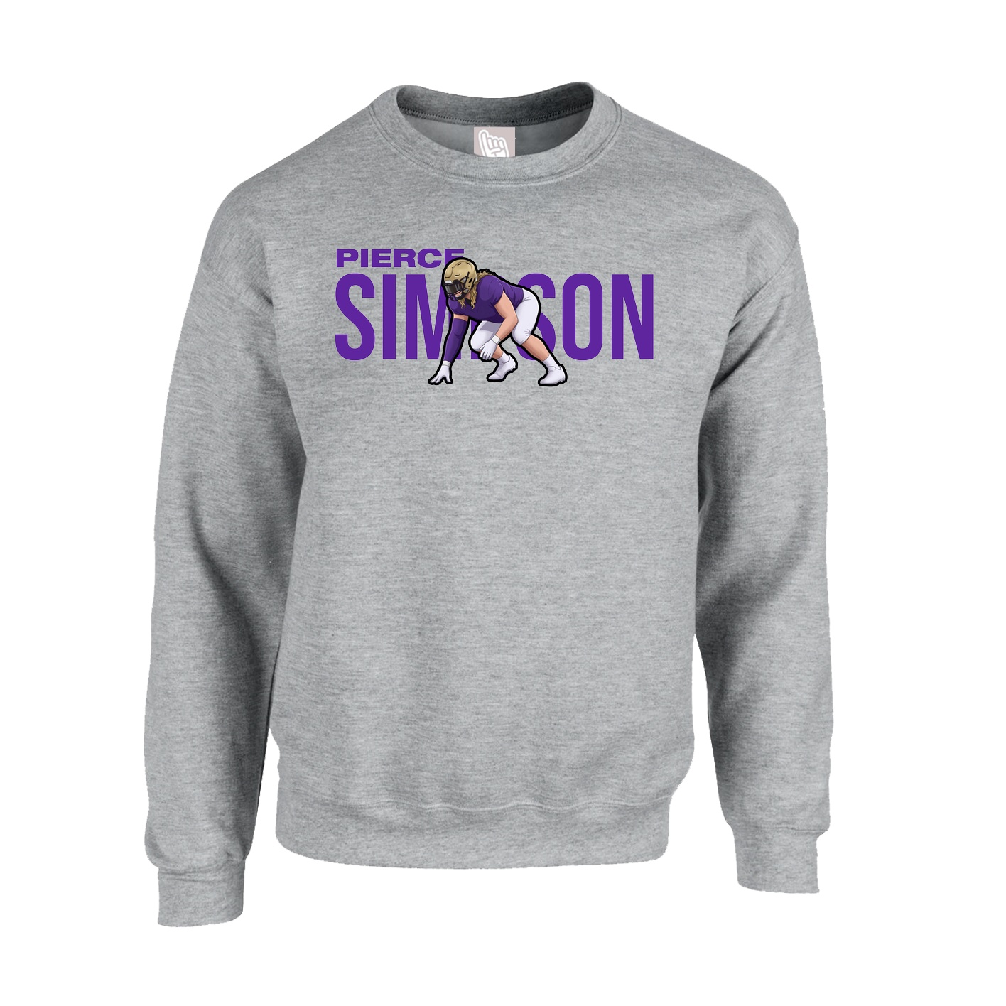 Fleece Crew — Player Name in Grey
