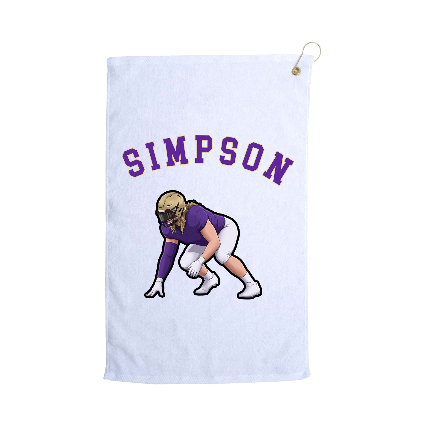 Golf Towel — Shirsey Arch in White