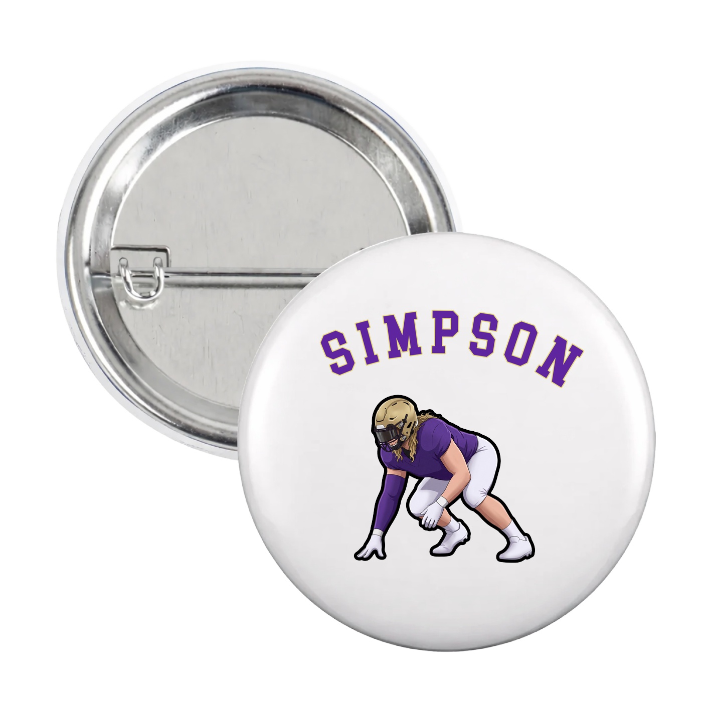 Game Day Button — Shirsey Arch in White