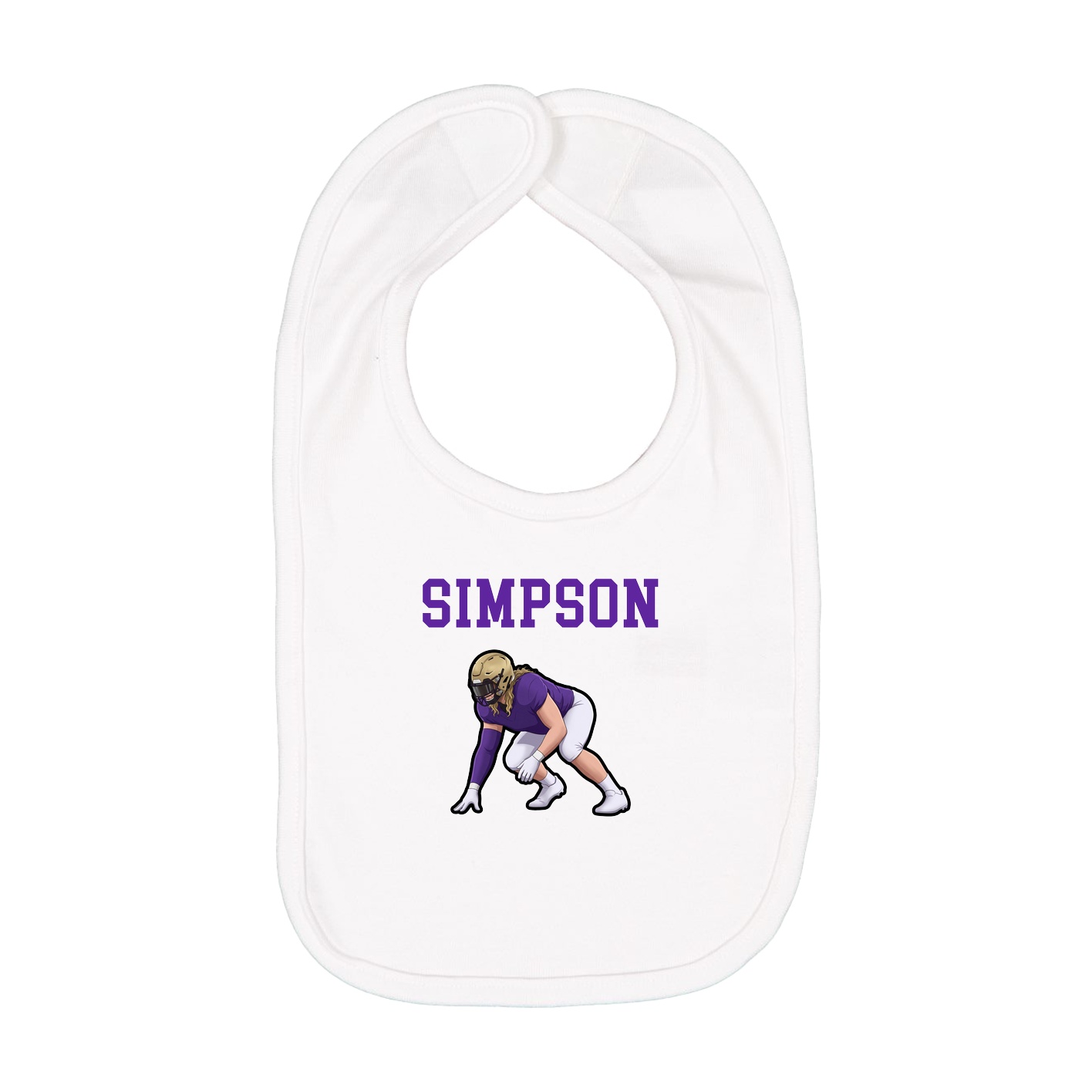 Infant Bib — Shirsey in White