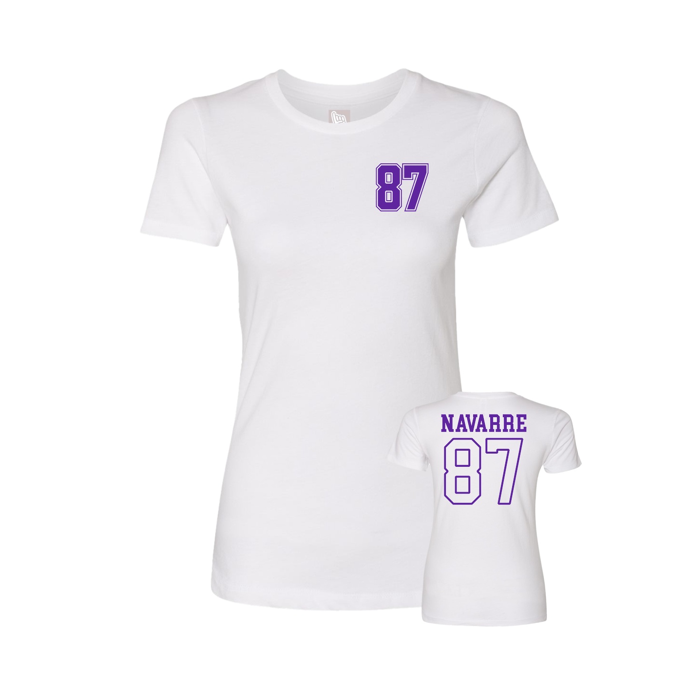 Womens Tee — Chest Back in White