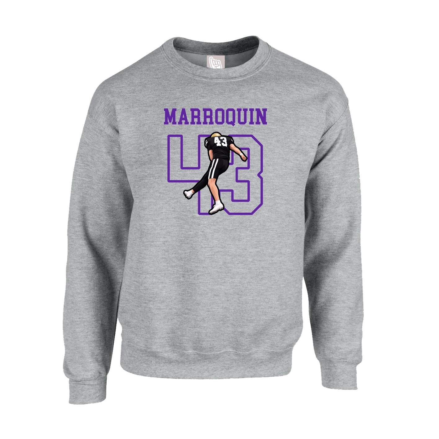 Fleece Crew — Shirsey in Grey