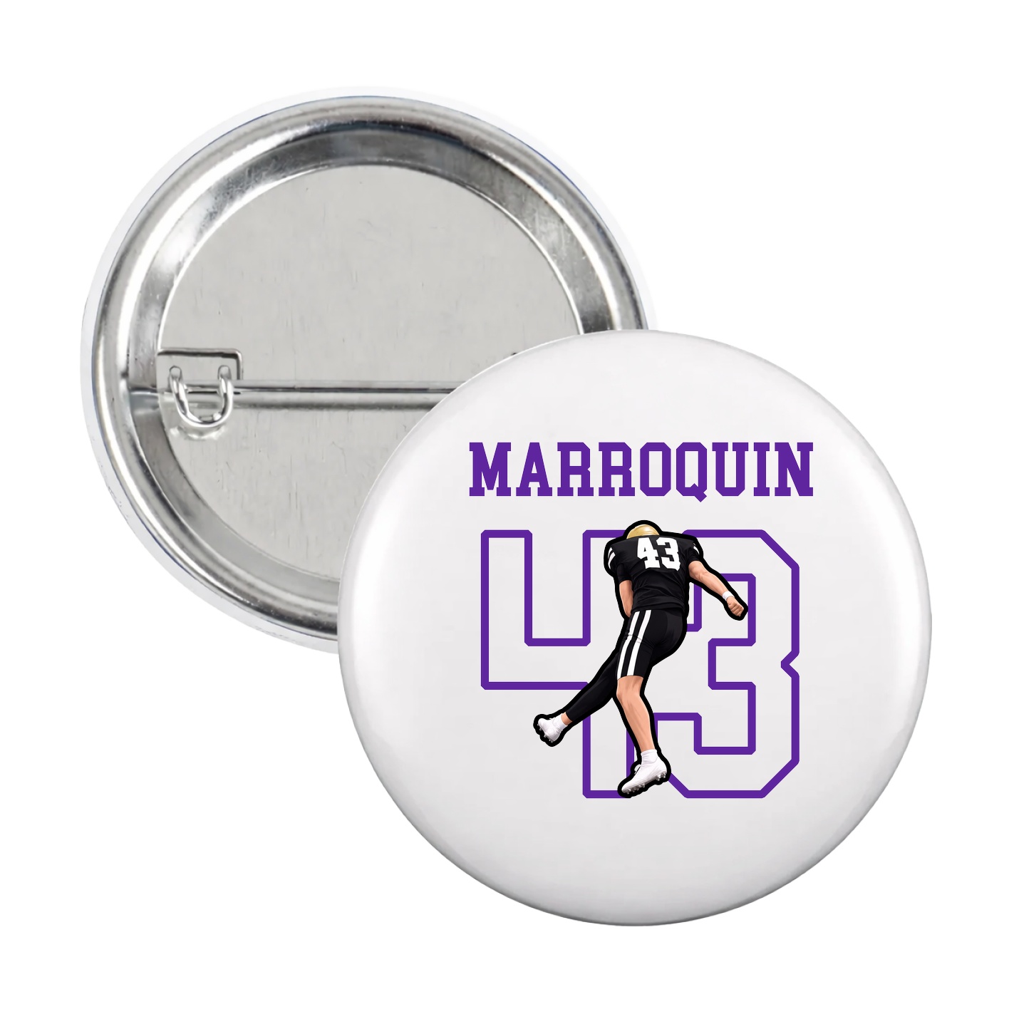 Game Day Button — Shirsey in White