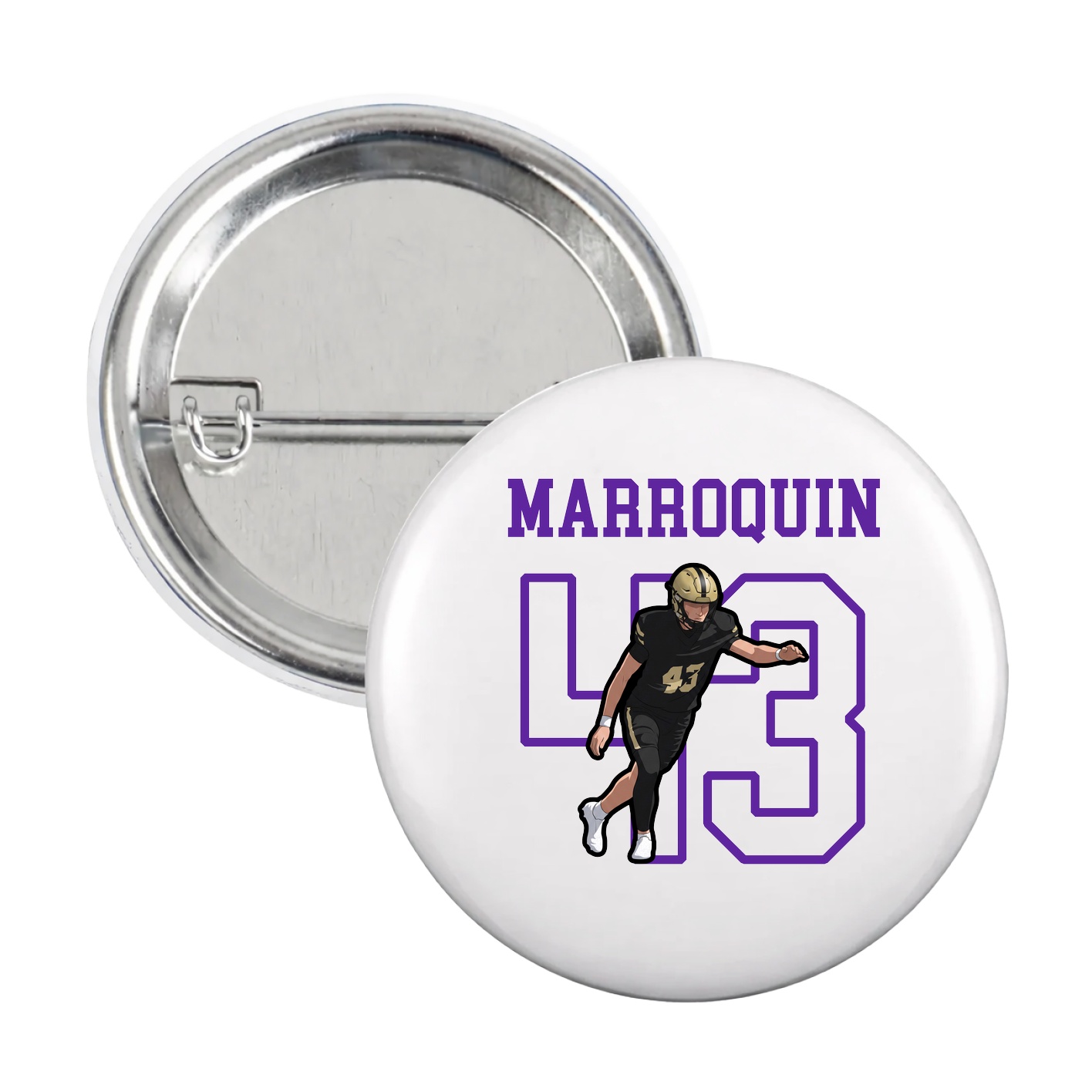Game Day Button — Shirsey in White