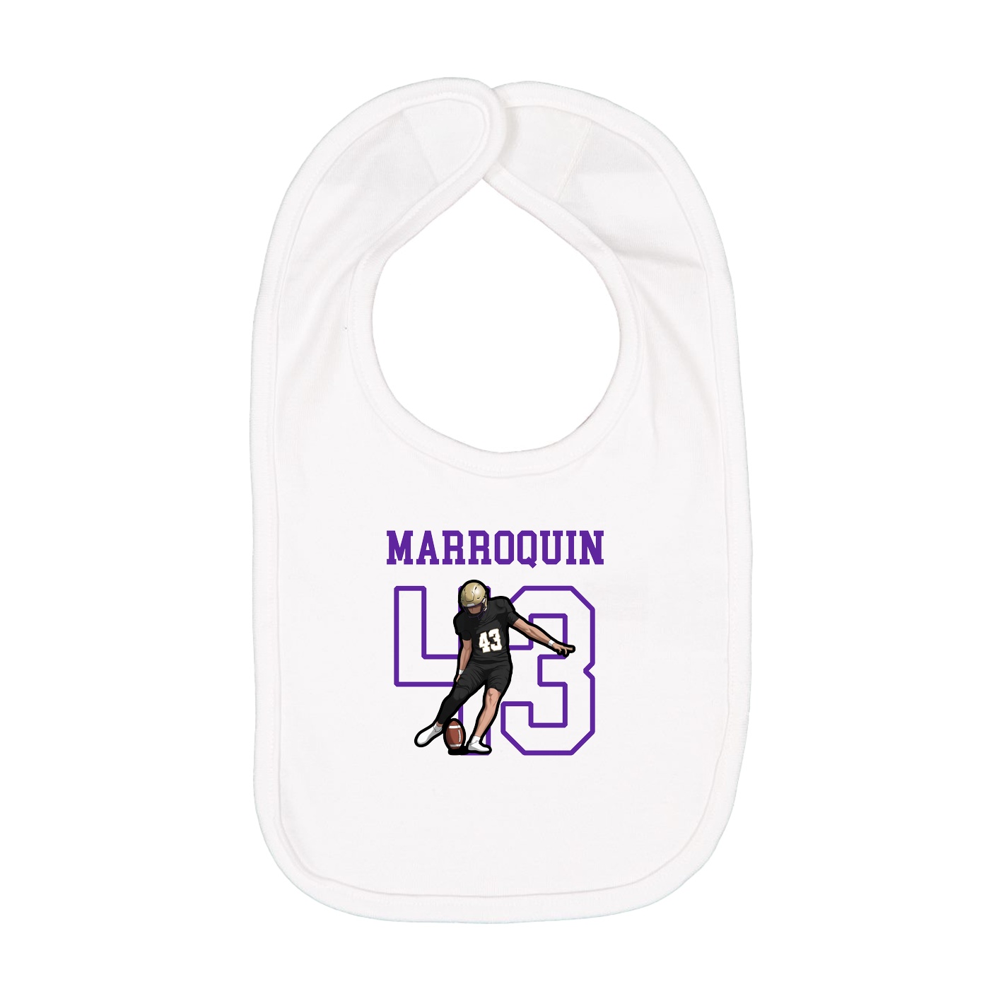 Infant Bib — Shirsey in White
