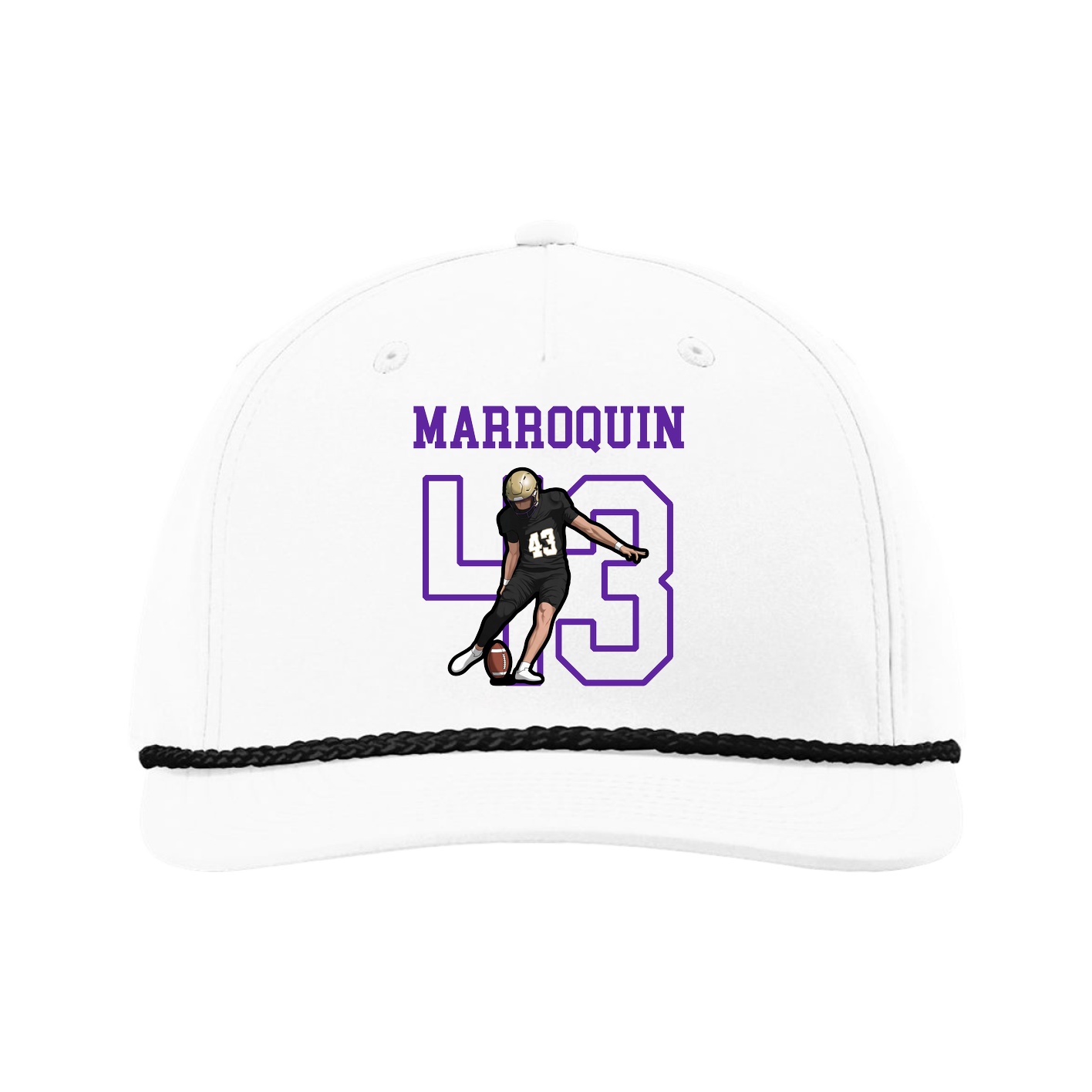 Five-Panel Classic Rope Cap — Shirsey in White