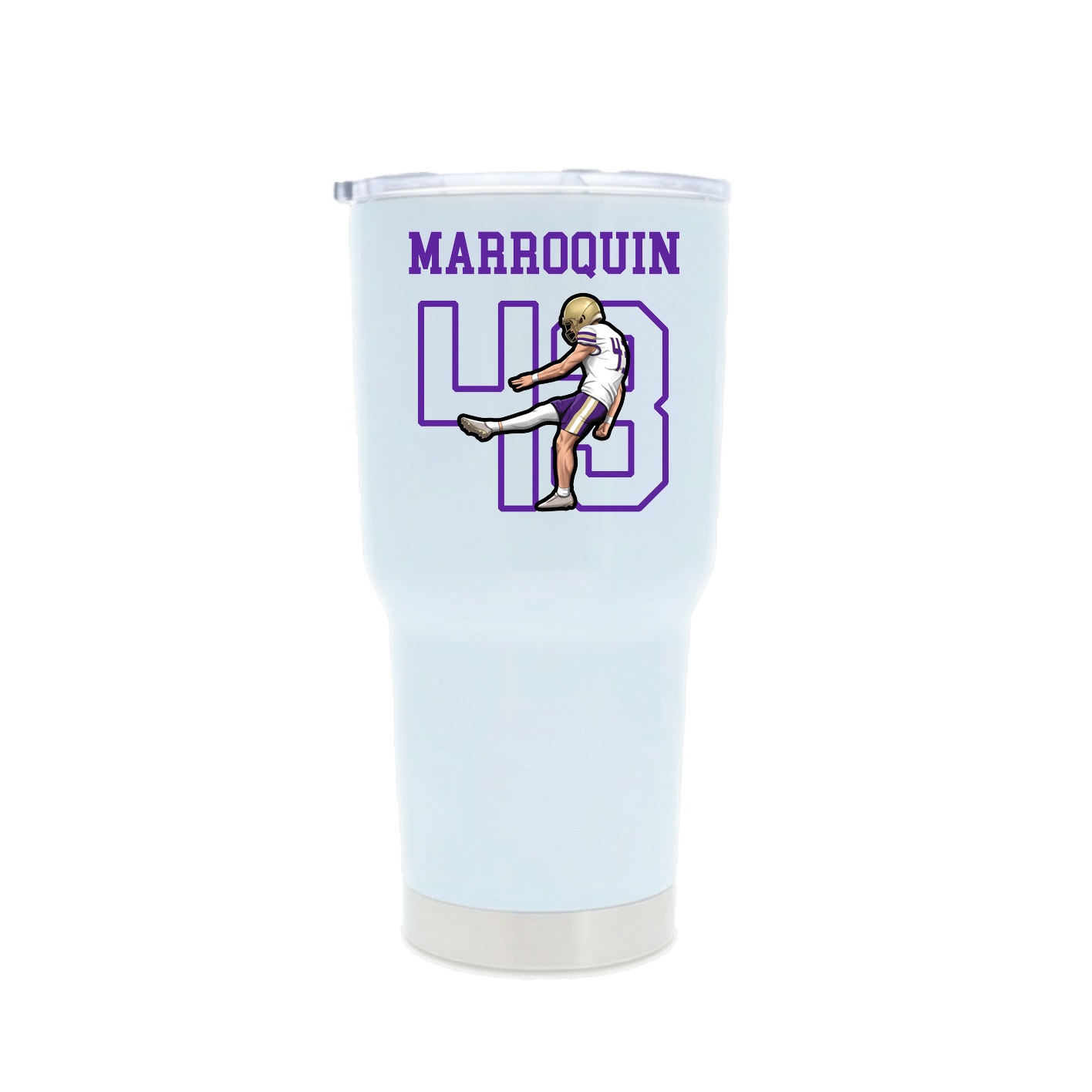 30oz Stainless Steel Tumbler — Shirsey in White