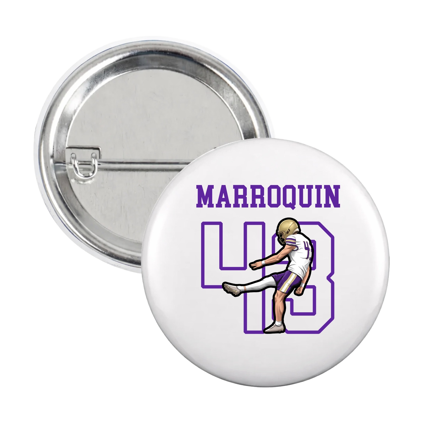 Game Day Button — Shirsey in White