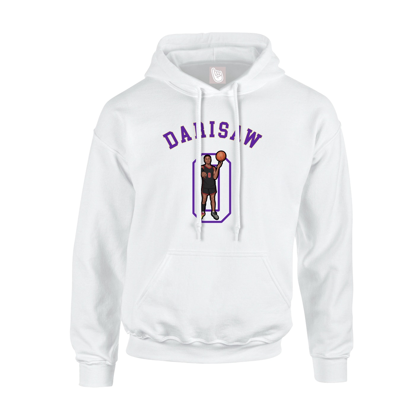 Youth Hoodie — Shirsey Arch in White
