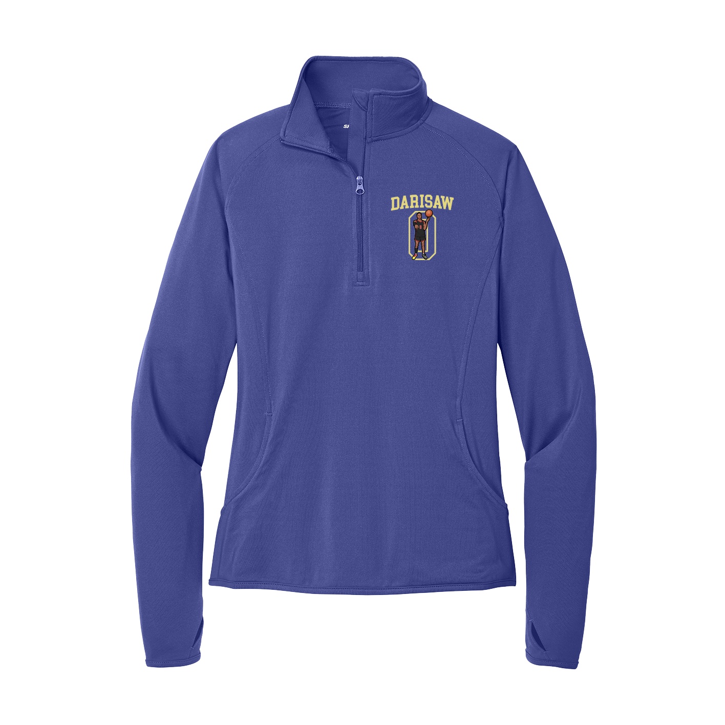 Women's Q-Zip Pullover — Shirsey in Purple