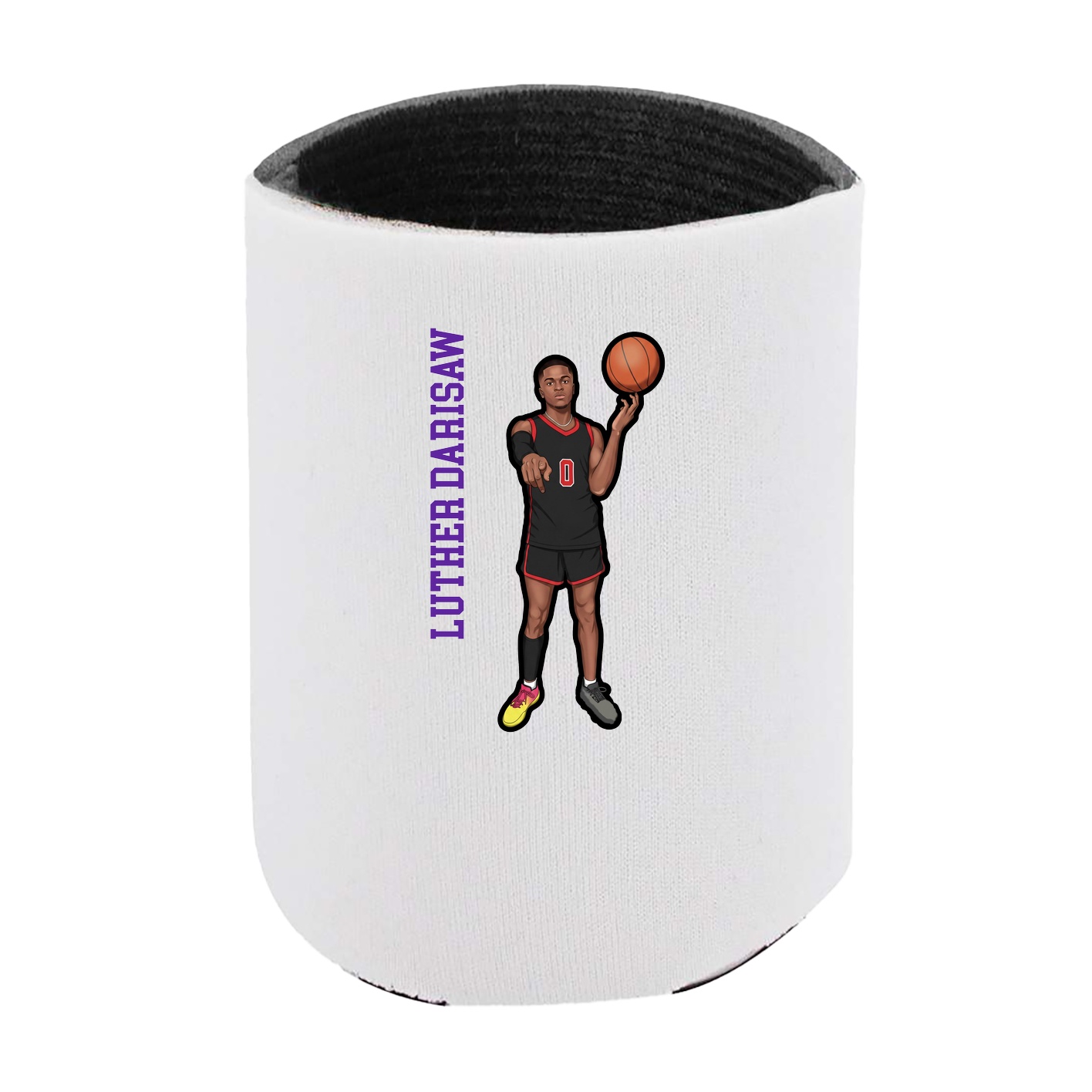 Can Holder — Name Vertical in White