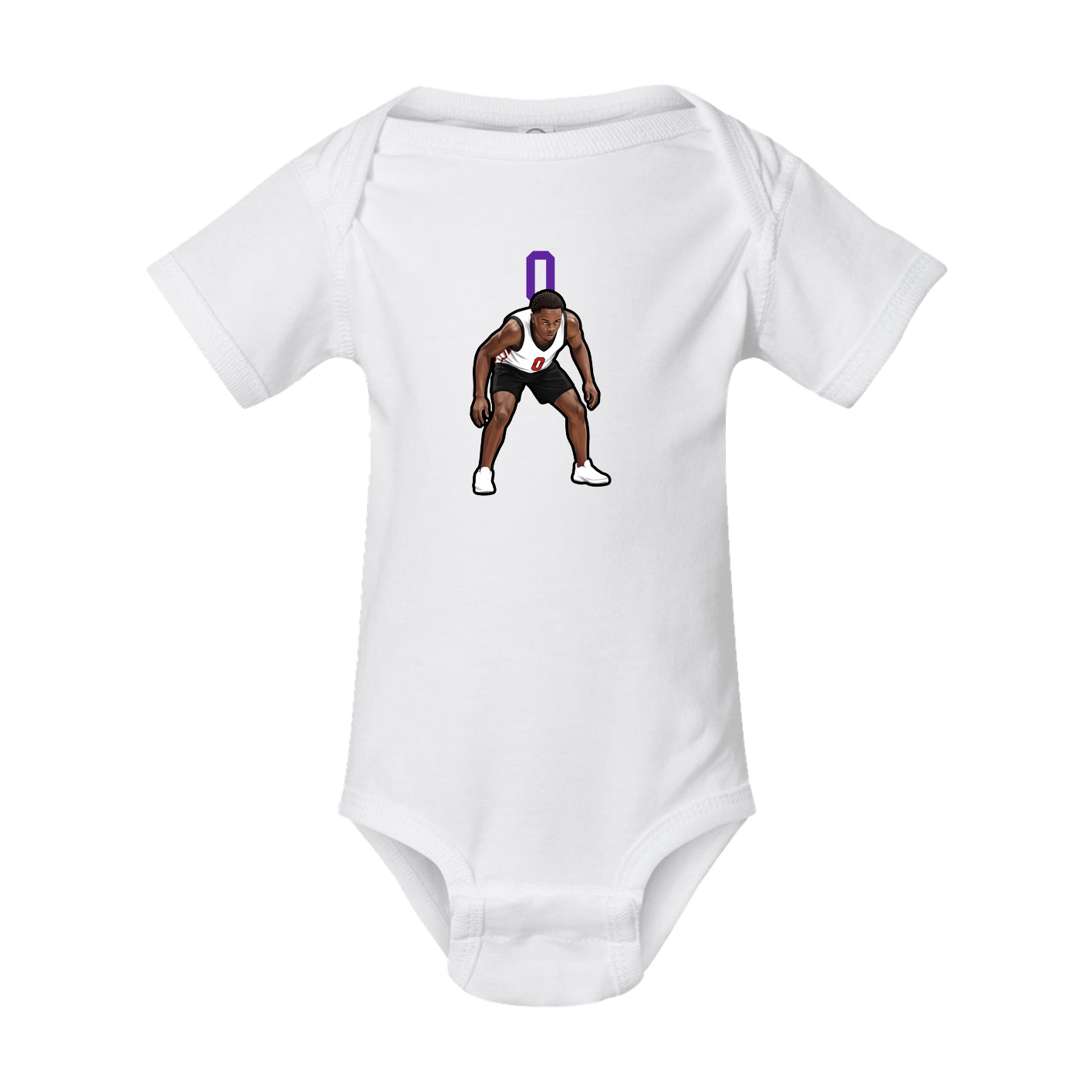 Baby Onesie — Number Top in White