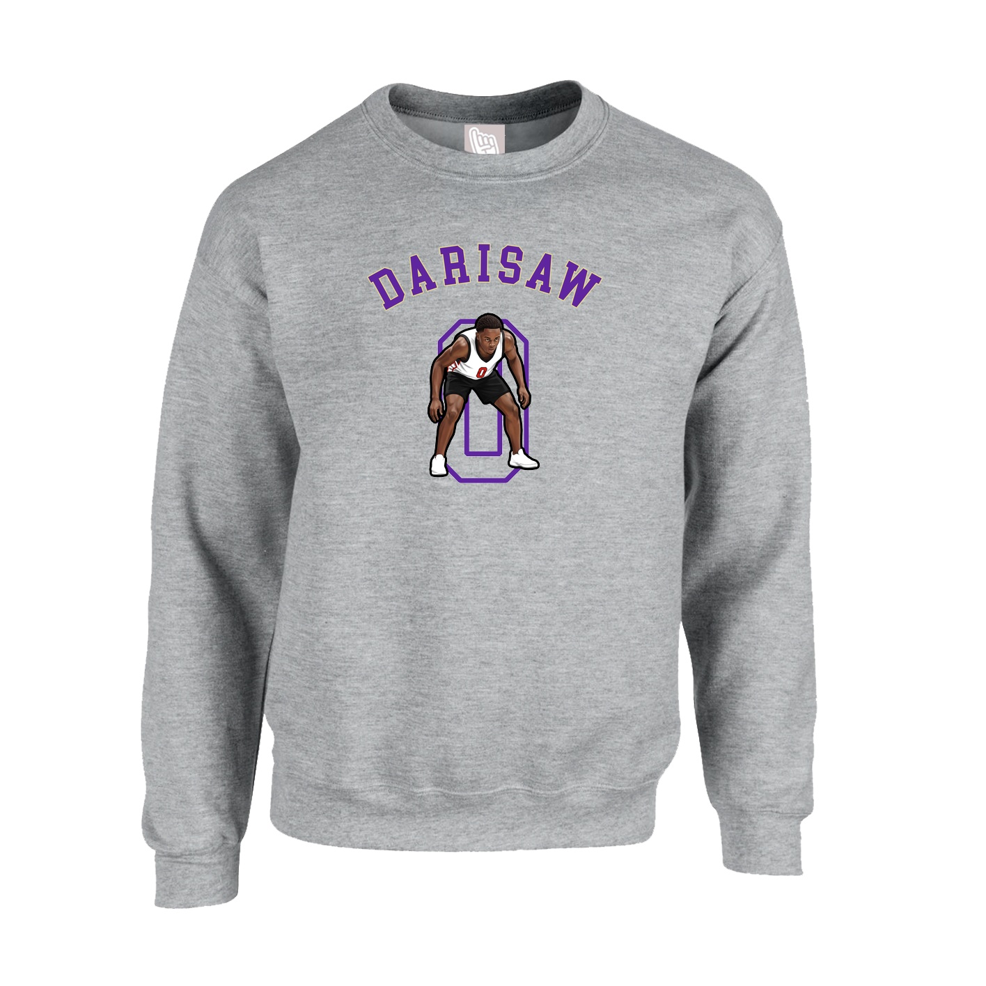 Fleece Crew — Shirsey Arch in Grey