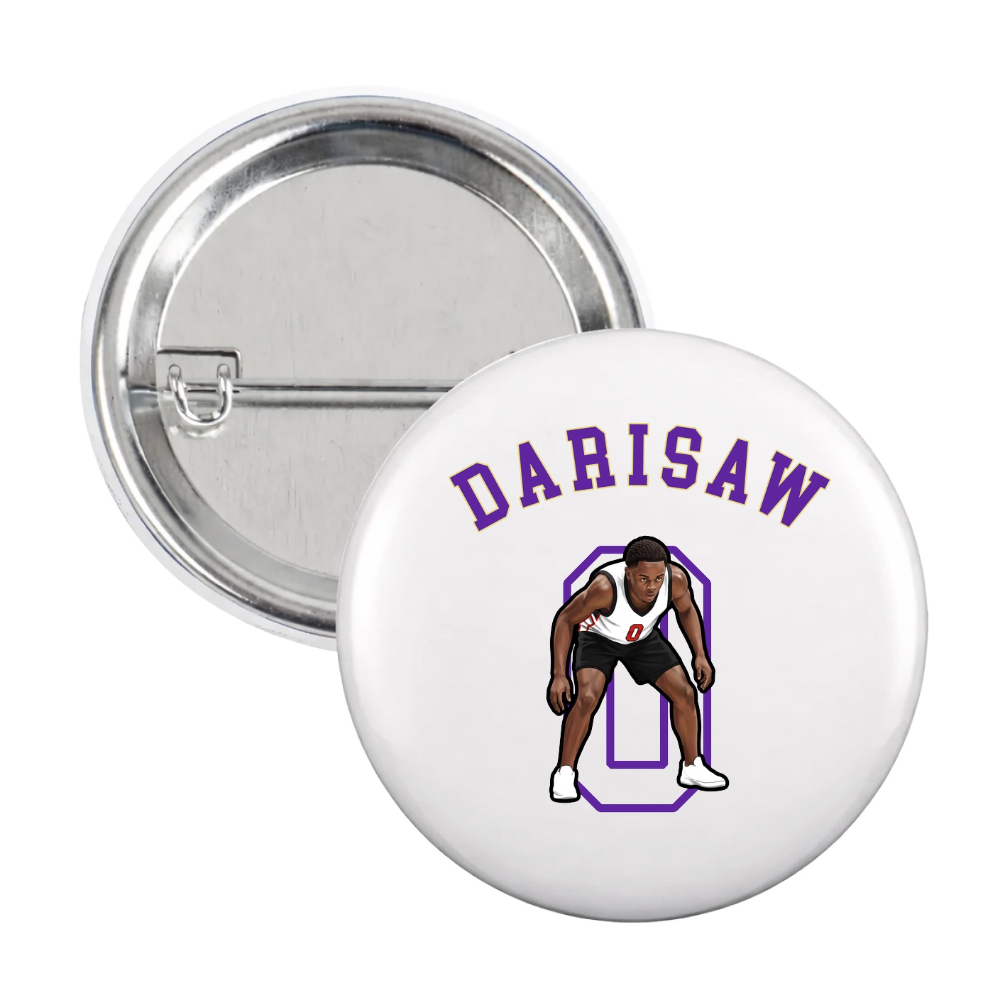 Game Day Button — Shirsey Arch in White