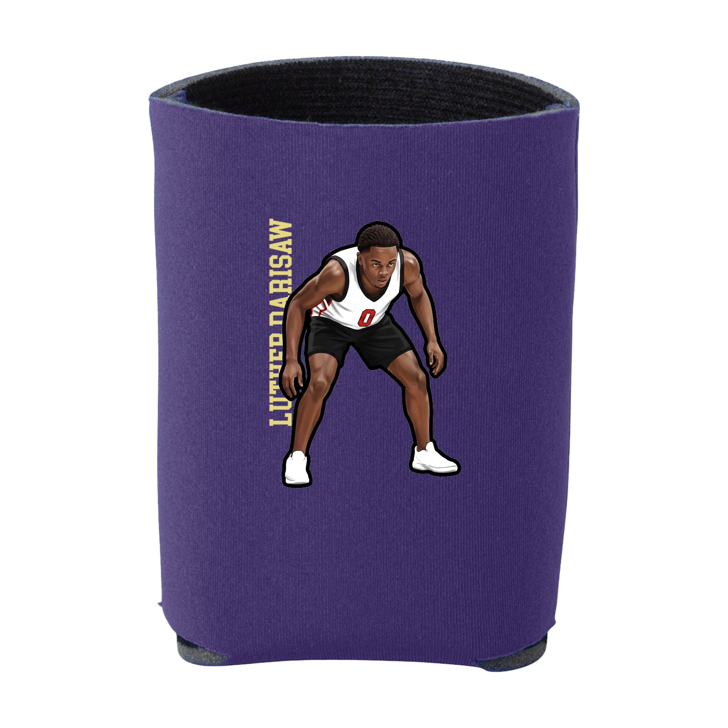 Can Holder — Name Vertical in Purple