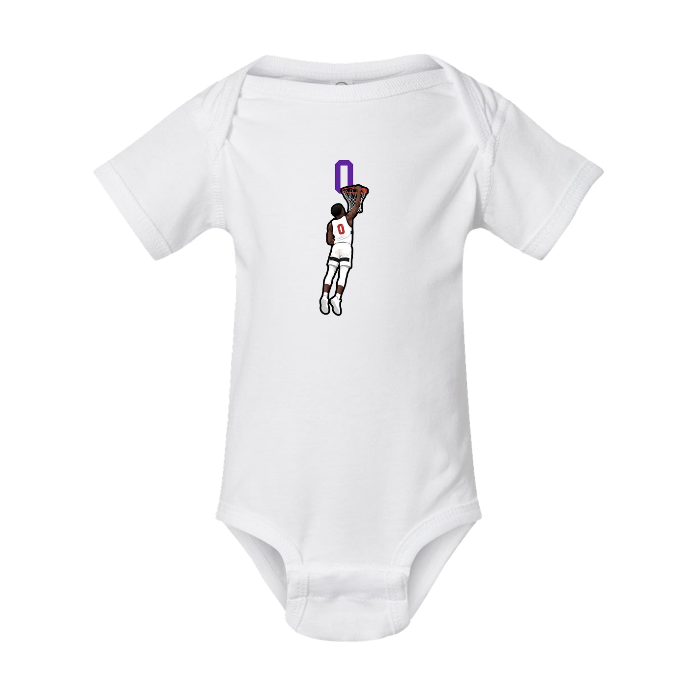 Baby Onesie — Number Top in White