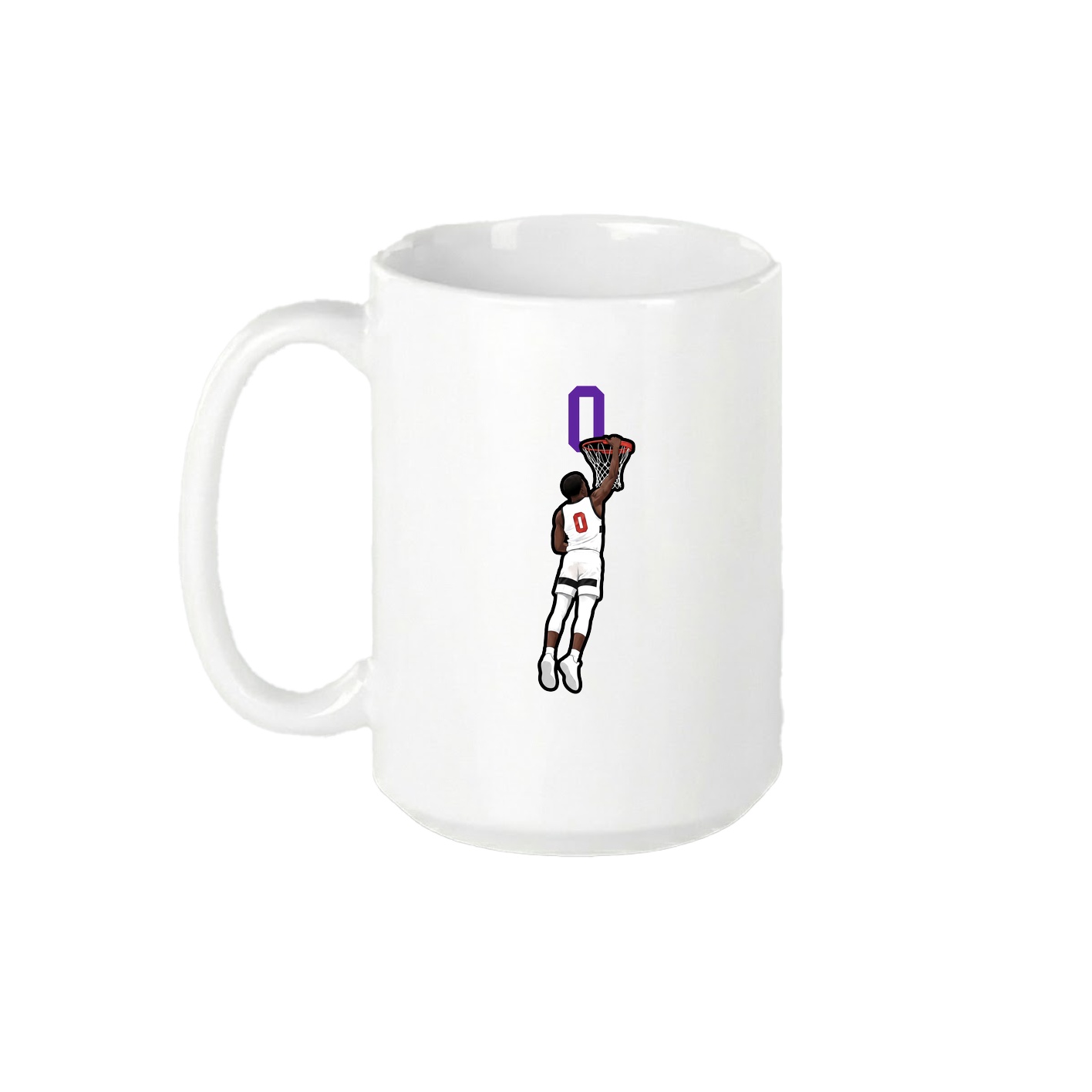 15oz Coffee Mug — Number Top in White