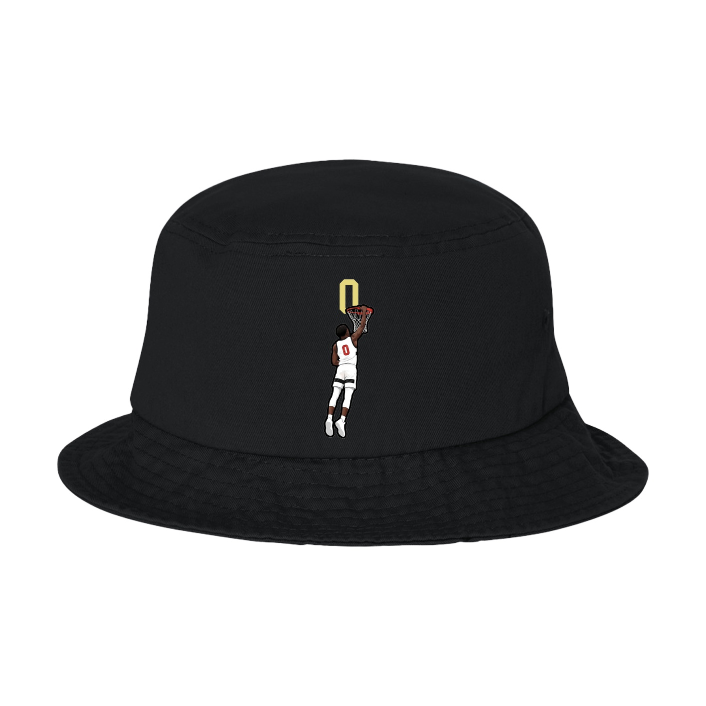 Bucket Cap — Number Top in Black
