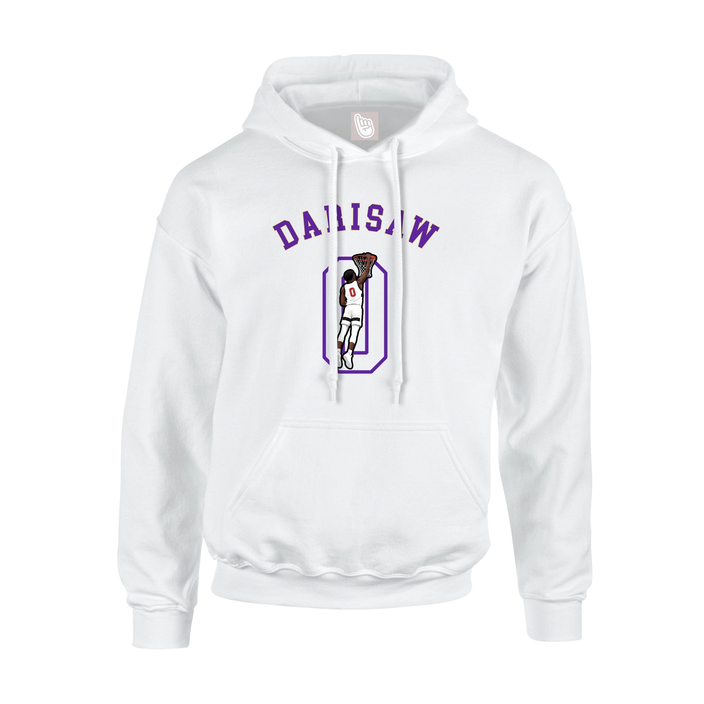 Youth Hoodie — Shirsey Arch in White
