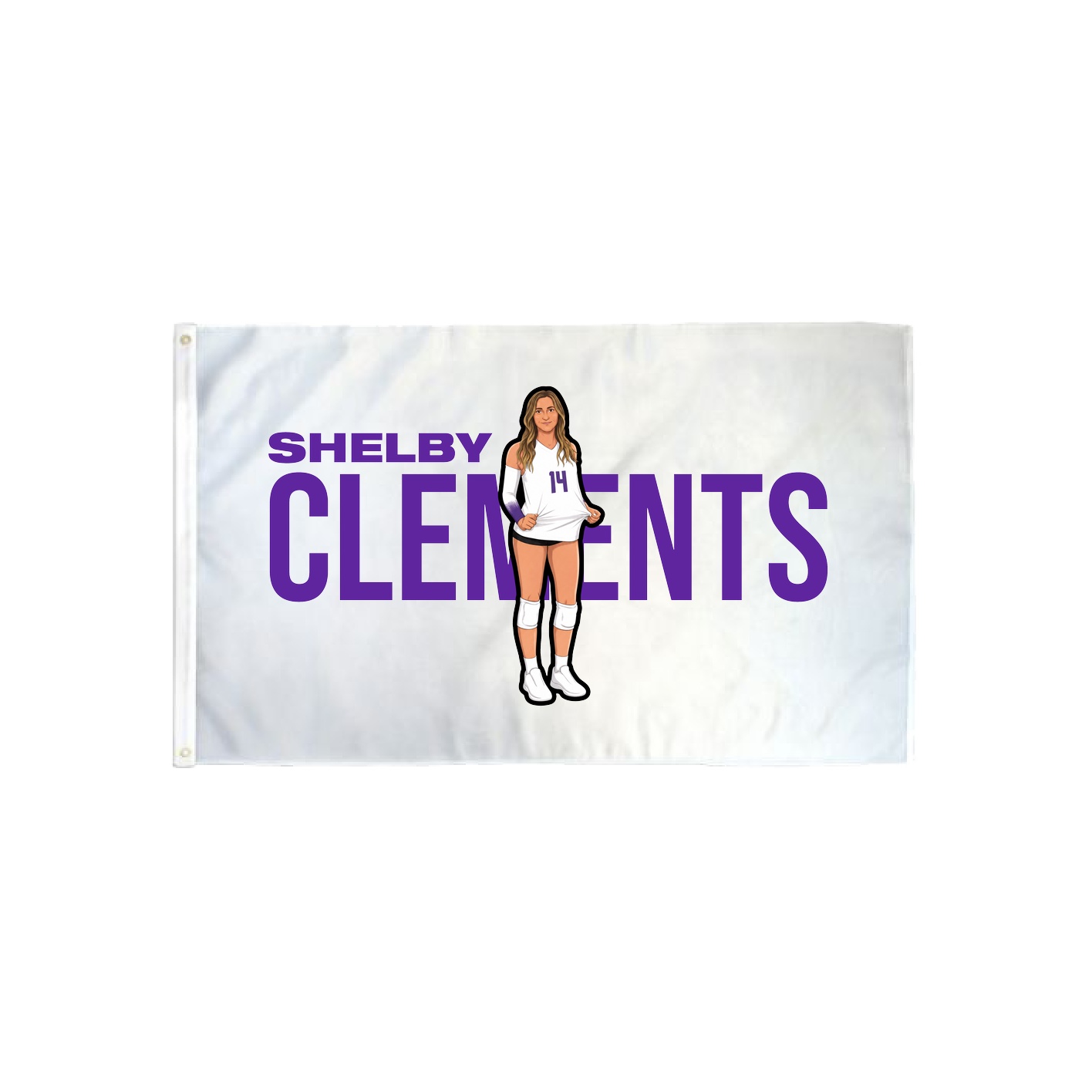 3x5 Flag — Player Name in Classic