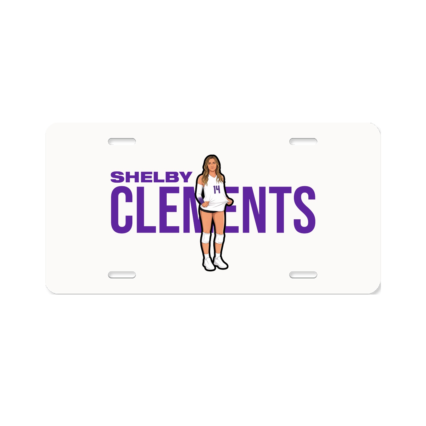 License Plate — Player Name in Classic