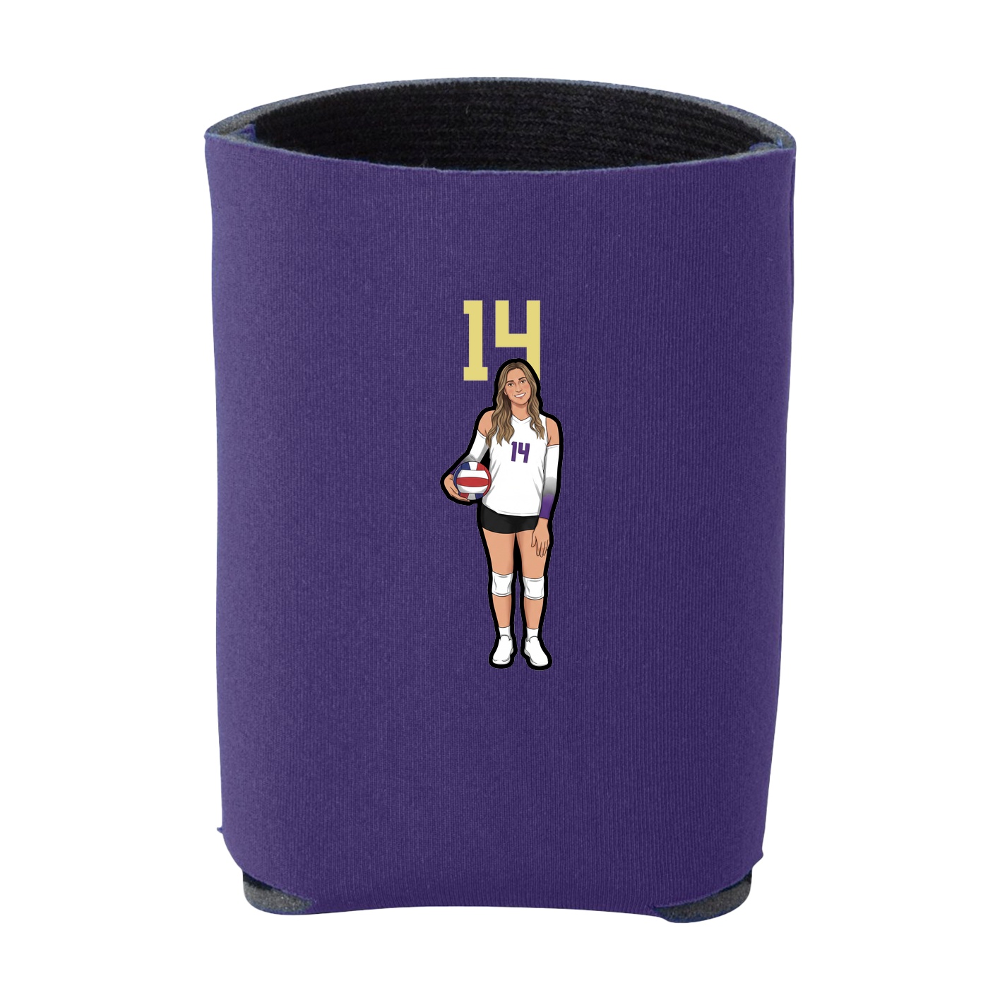 Can Holder — Number Top in Purple