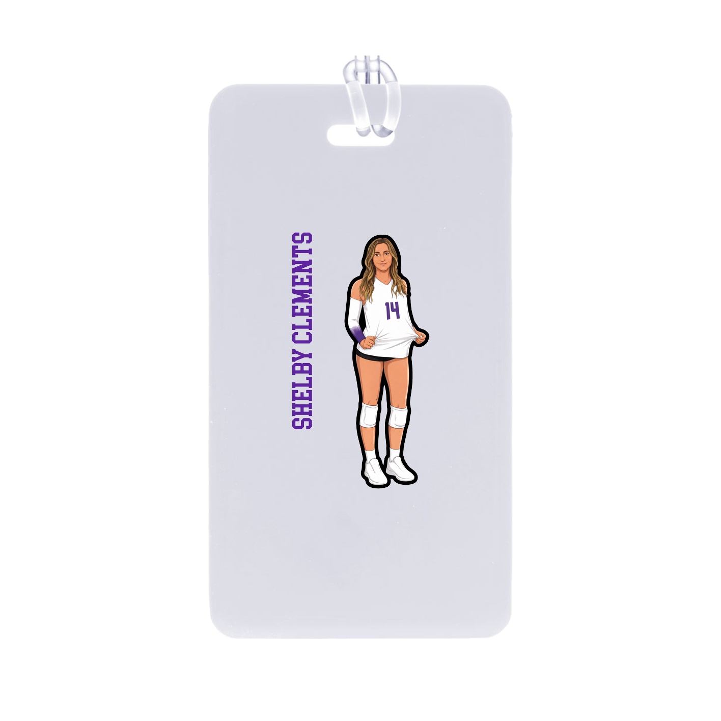 Bag Tag — Name Vertical in Classic