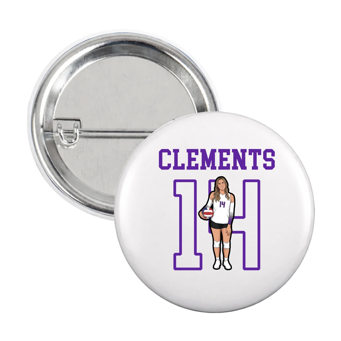 Game Day Button — Shirsey in White
