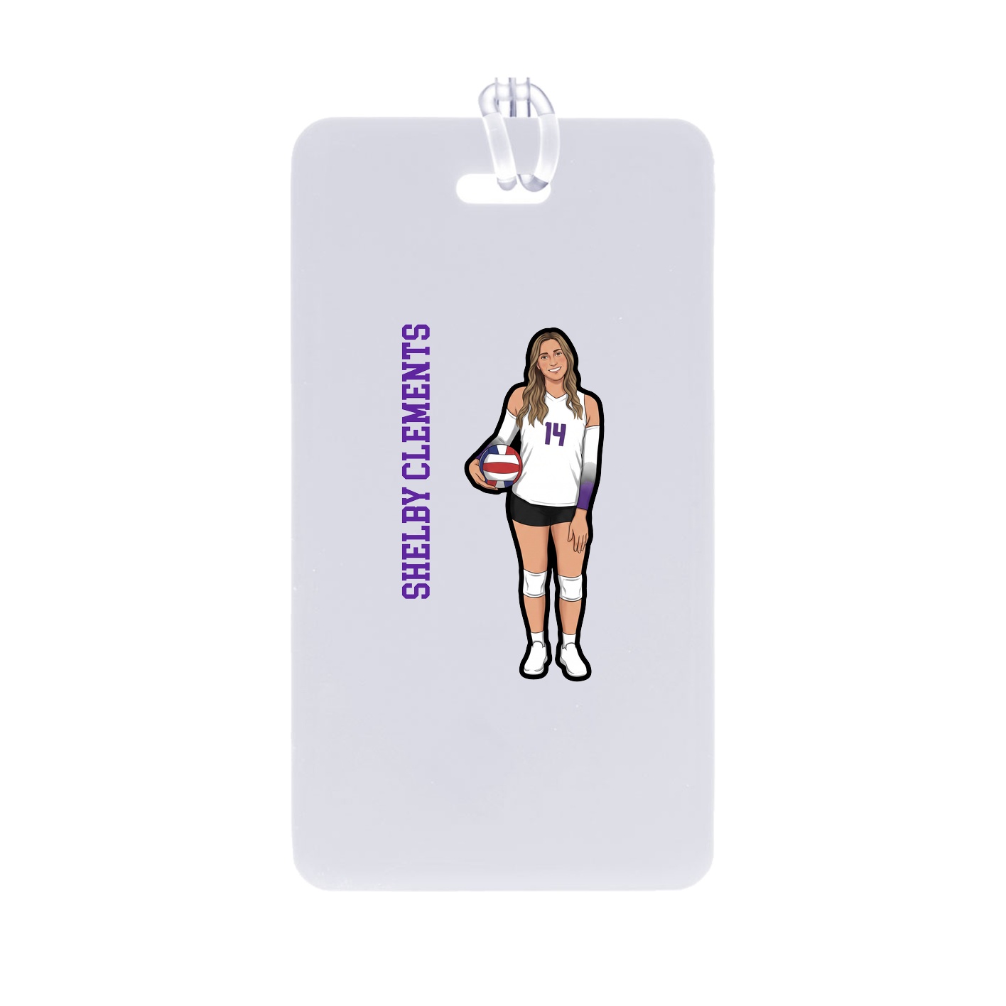 Bag Tag — Name Vertical in Classic