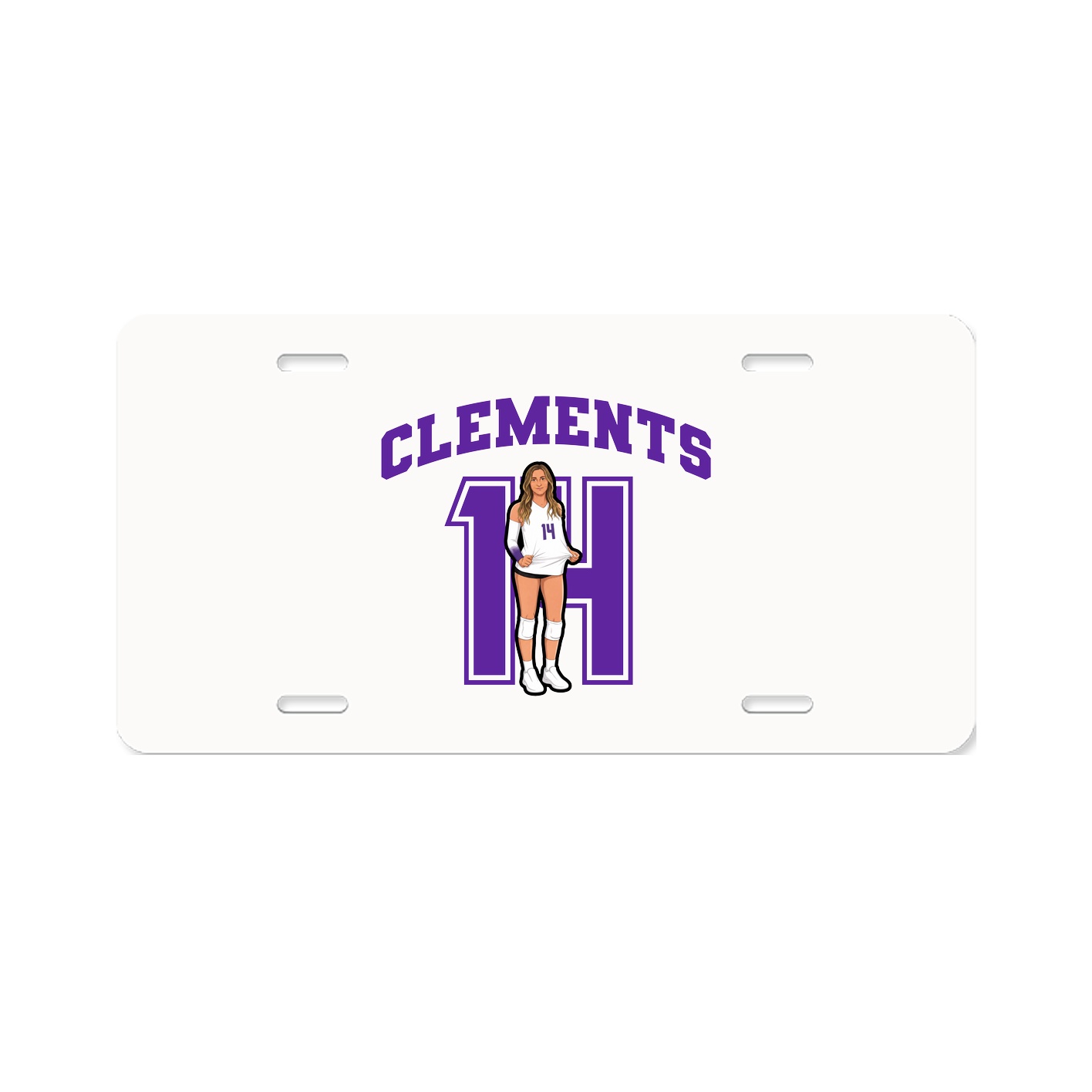 License Plate — Number in Classic