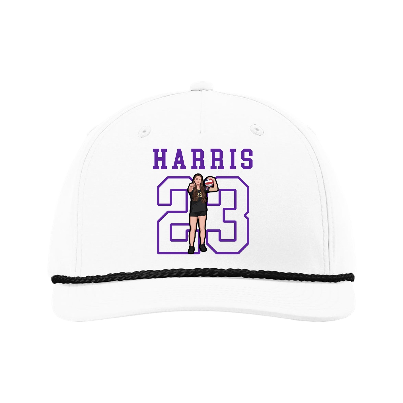 Five-Panel Classic Rope Cap — Shirsey in White