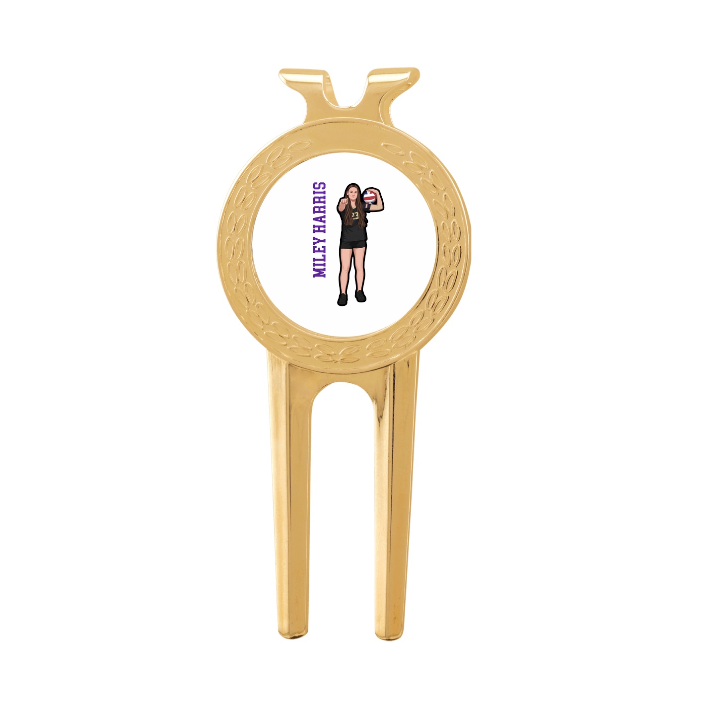 Divot Tool with Ball Marker — Name Vertical in Classic