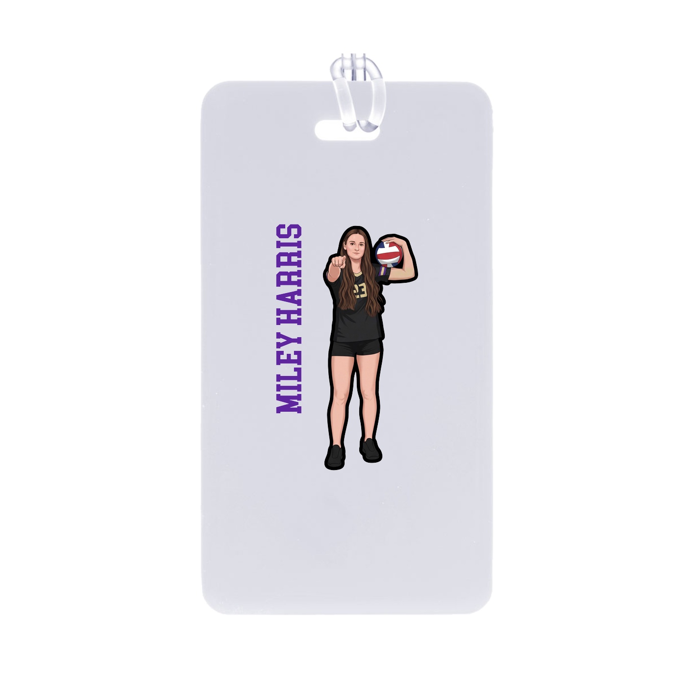 Bag Tag — Name Vertical in Classic
