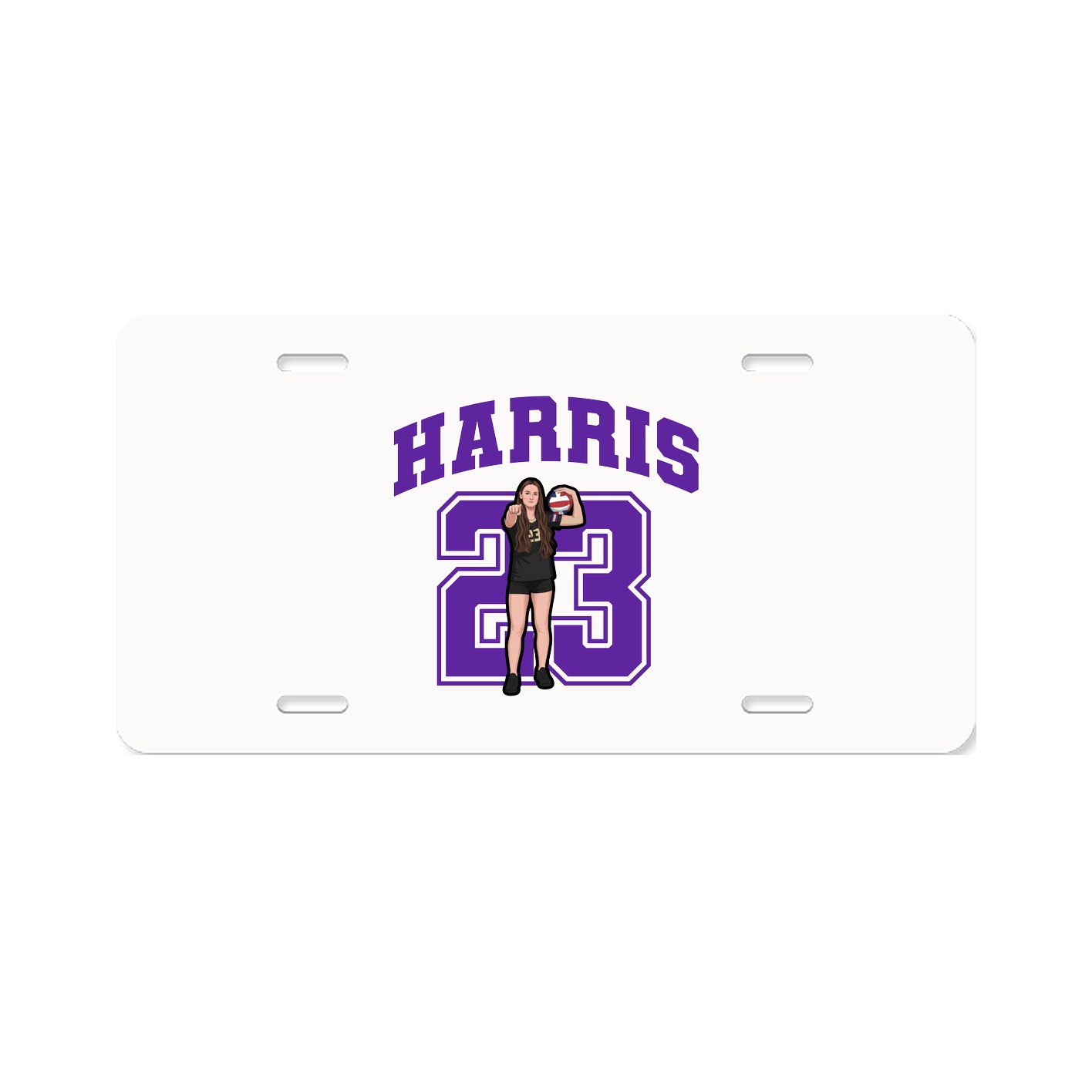 License Plate — Number in Classic
